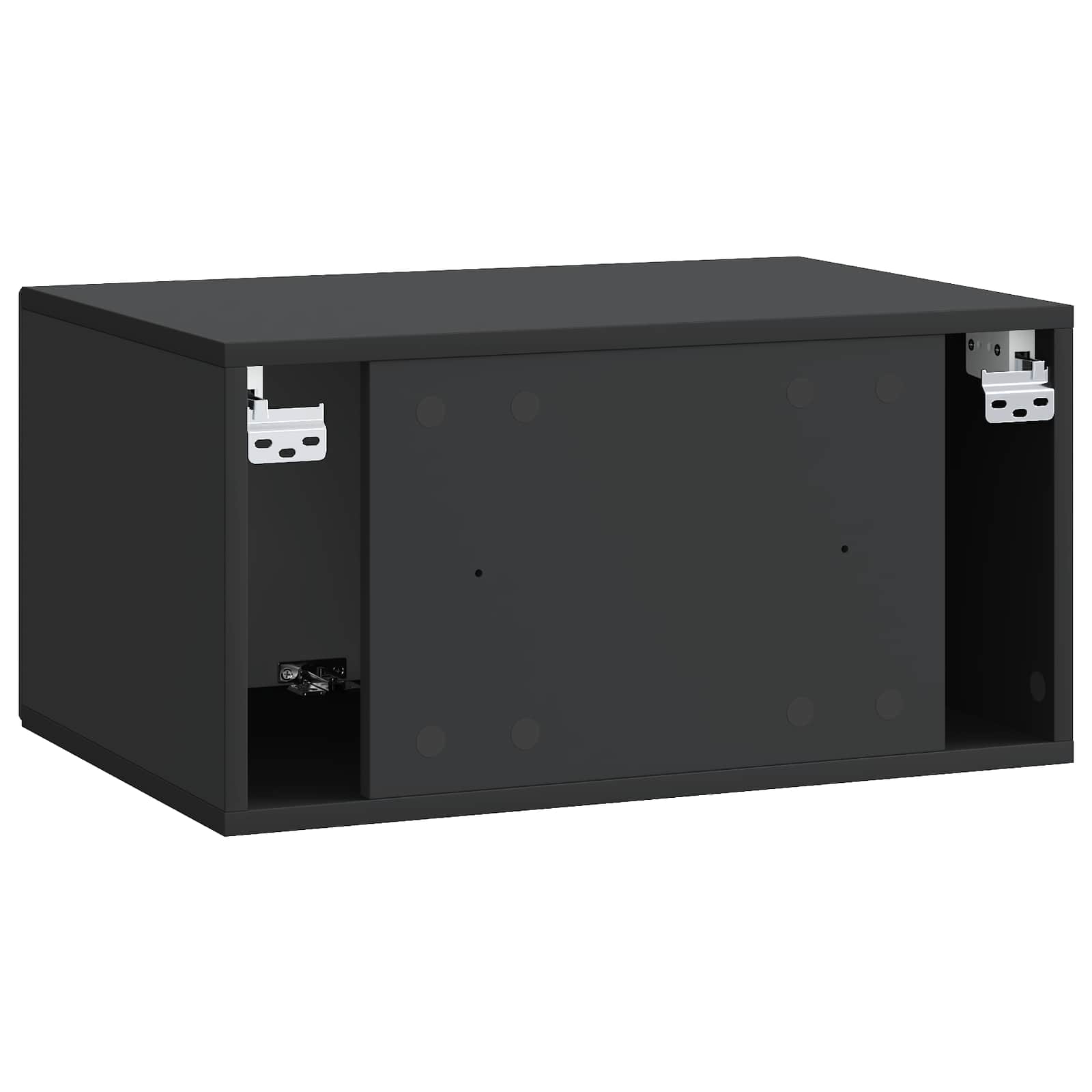 TV ormar za zid Zidne Crna 59,5 x 41 x 30 cm Konstruirano drvo