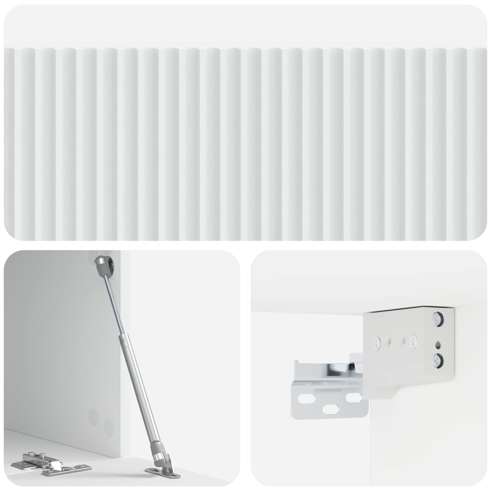TV ormar za zid Bijela 78,5 x 41 x 30 cm Konstruirano drvo