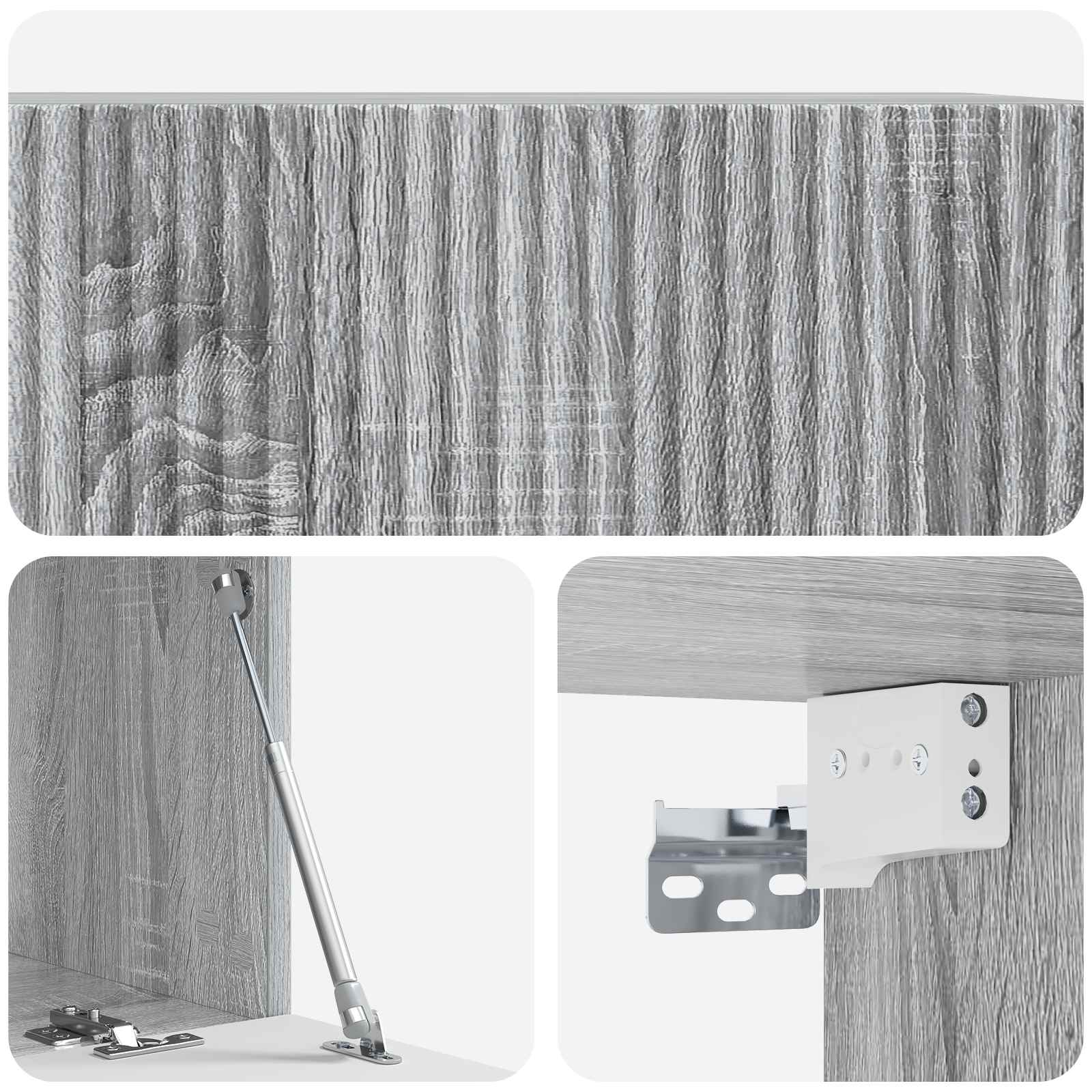 TV ormar za zid Siva sonoma 78,5 x 41 x 30 cm Konstruirano drvo