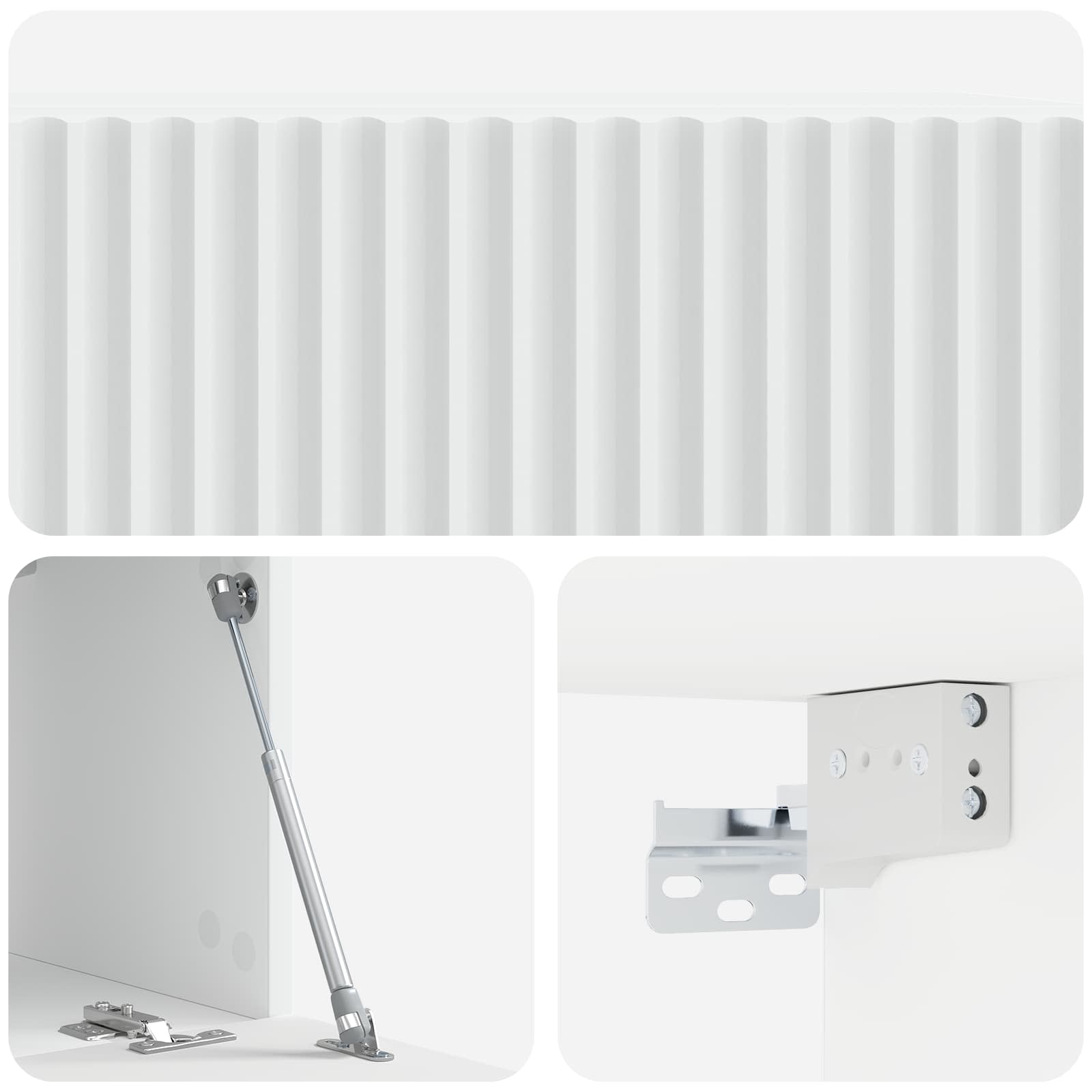 TV ormar za zid Bijela 59,5 x 31 x 30 cm Konstruirano drvo