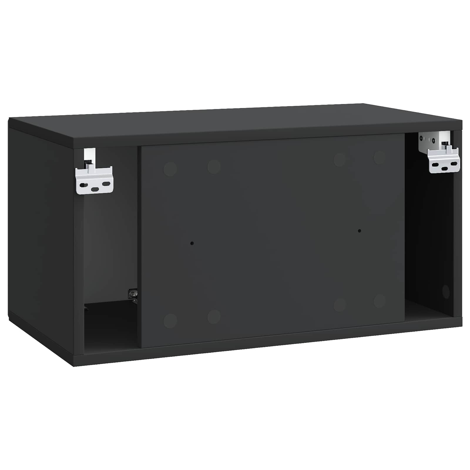 TV ormar za zid Zidne Crna 59,5 x 31 x 30 cm Konstruirano drvo