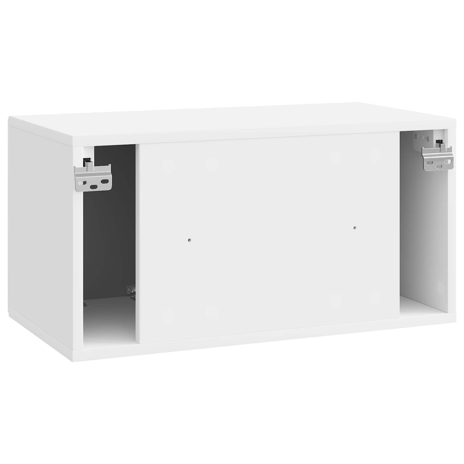 TV ormar za zid Zidne Bijela visokog sjaja 59,5 x 31 x 30 cm