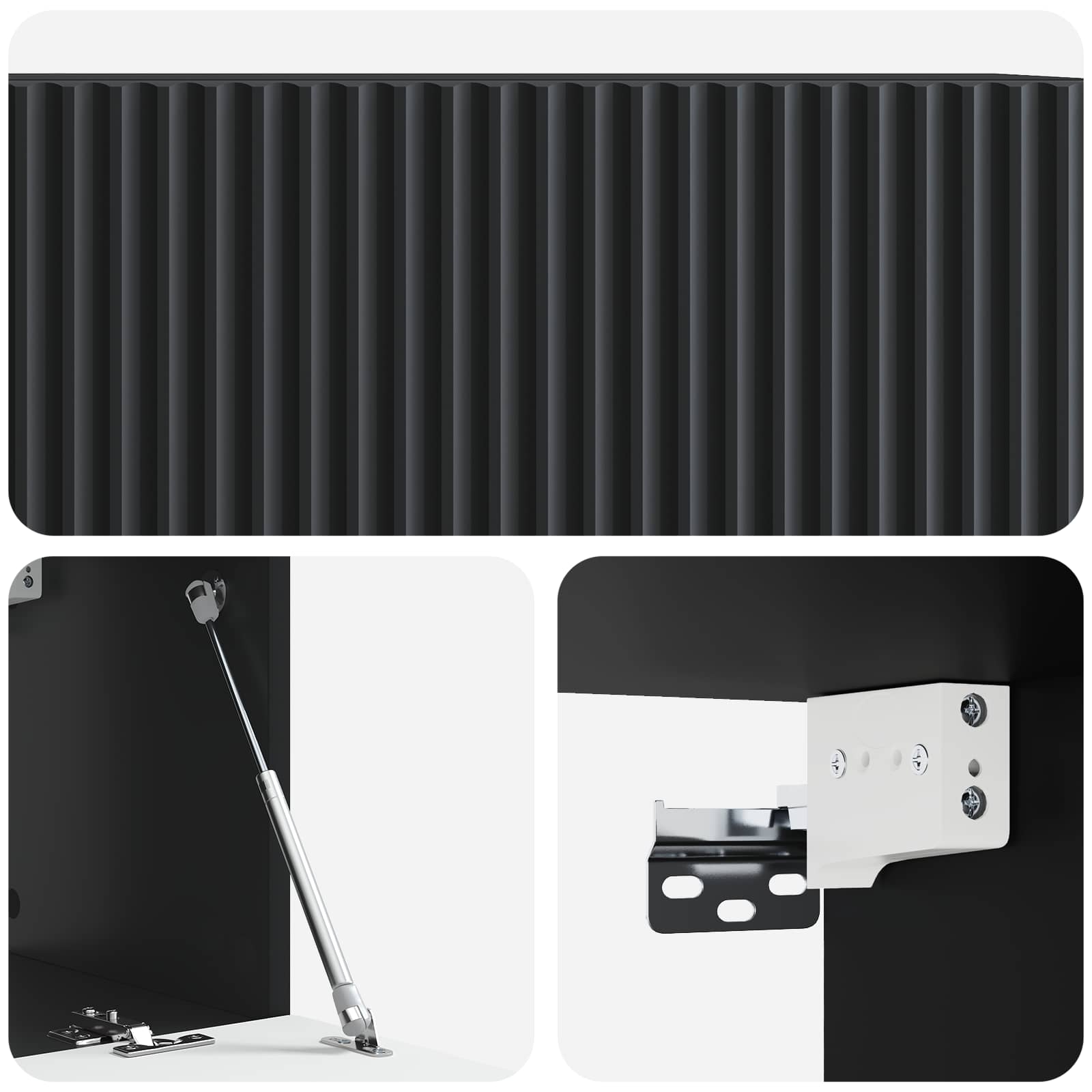 TV ormar za zid Zidne Crna 78,5 x 31 x 30 cm Konstruirano drvo