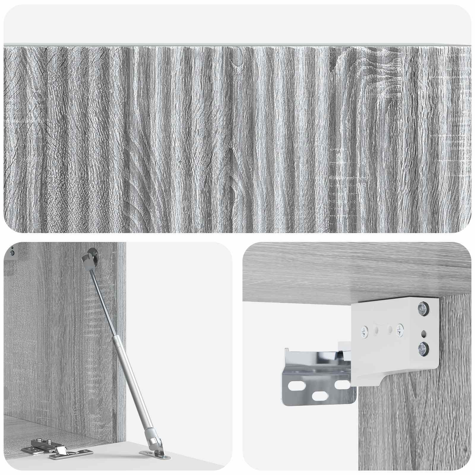 TV ormar za zid Siva sonoma 78,5 x 31 x 30 cm Konstruirano drvo