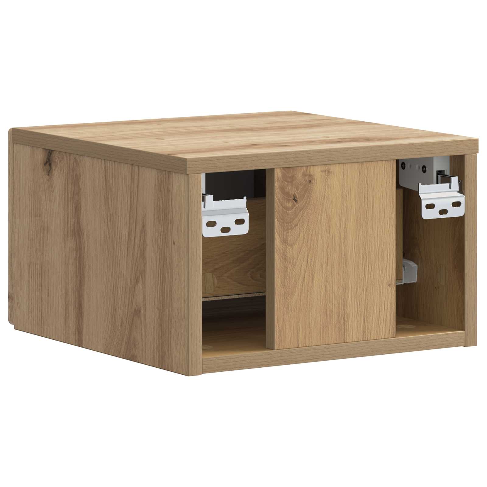 Noćni ormarić za montažu na zid s ladicama 2 pcs Hrast artisan