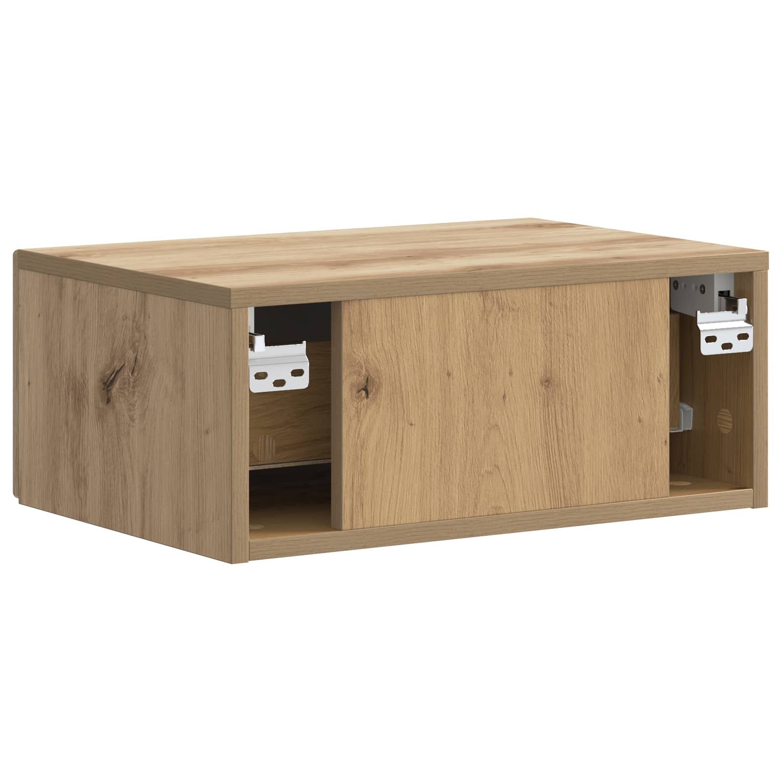 Noćni ormarić za montažu na zid s ladicama 2 pcs Hrast artisan
