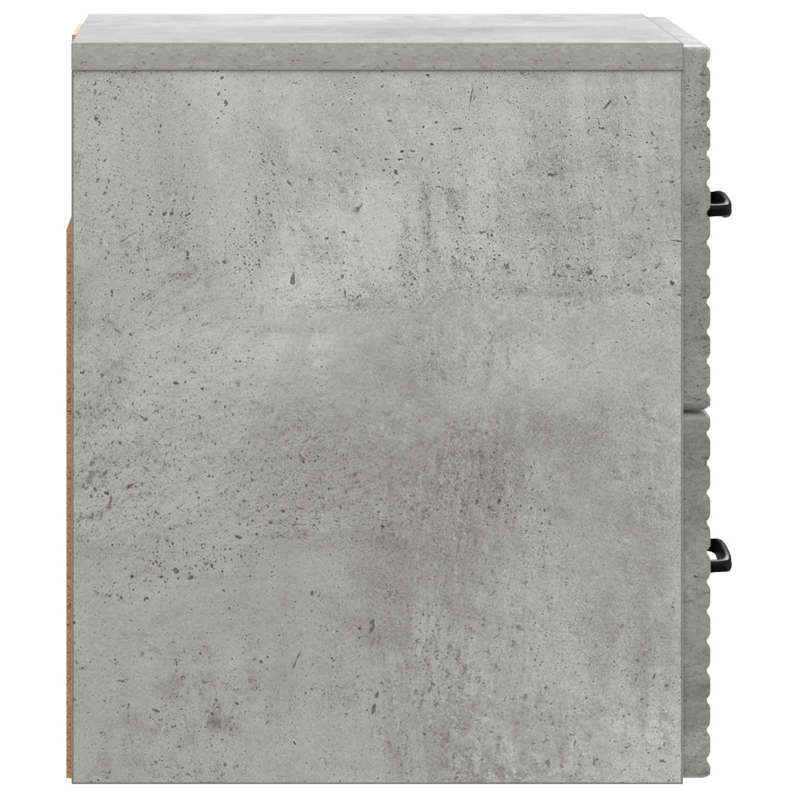 Noćni ormarić za montažu na zid s ladicama 2 pcs Betonska siva