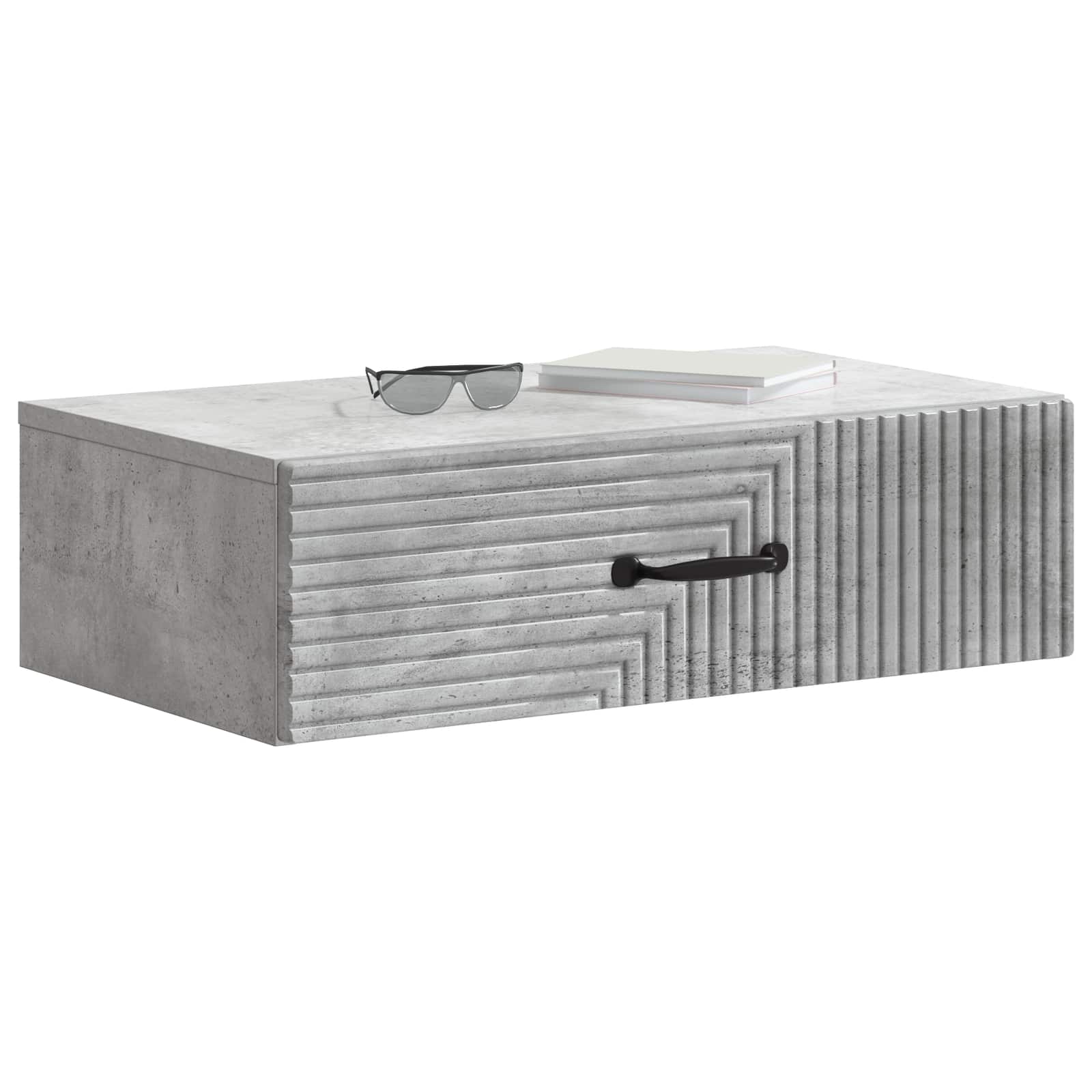 Stolna montirana na zid Betonska siva 59 x 34,5 x 17 cm