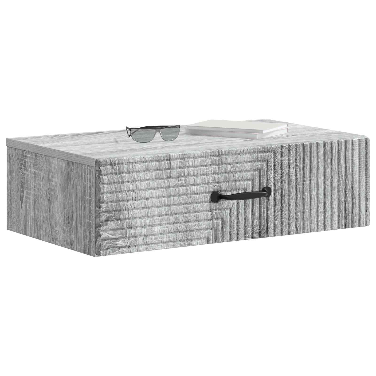 Stolna montirana na zid Siva sonoma 59 x 34,5 x 17 cm