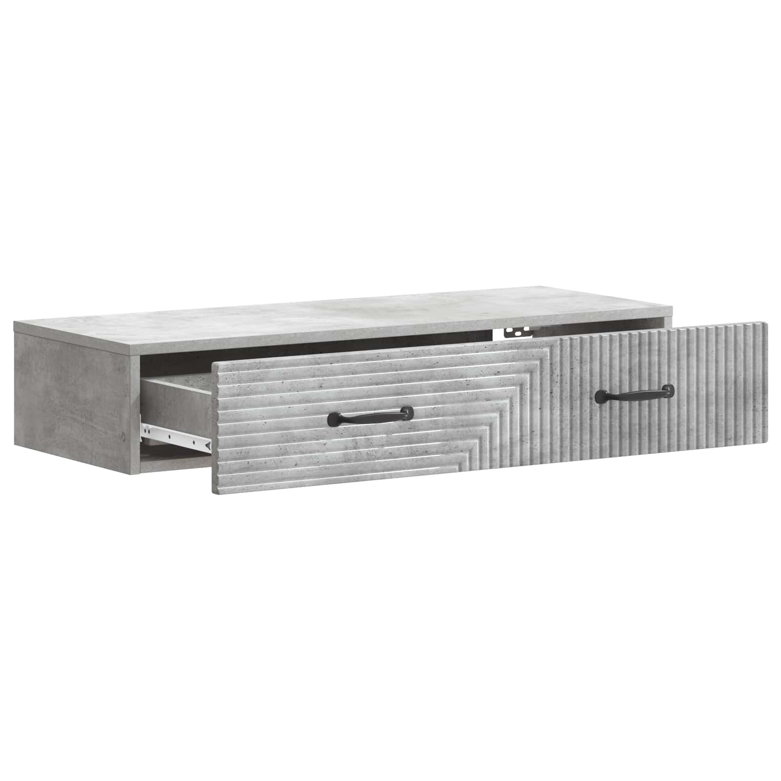 Stolna montirana na zid Betonska siva 87,5 x 34,5 x 17 cm