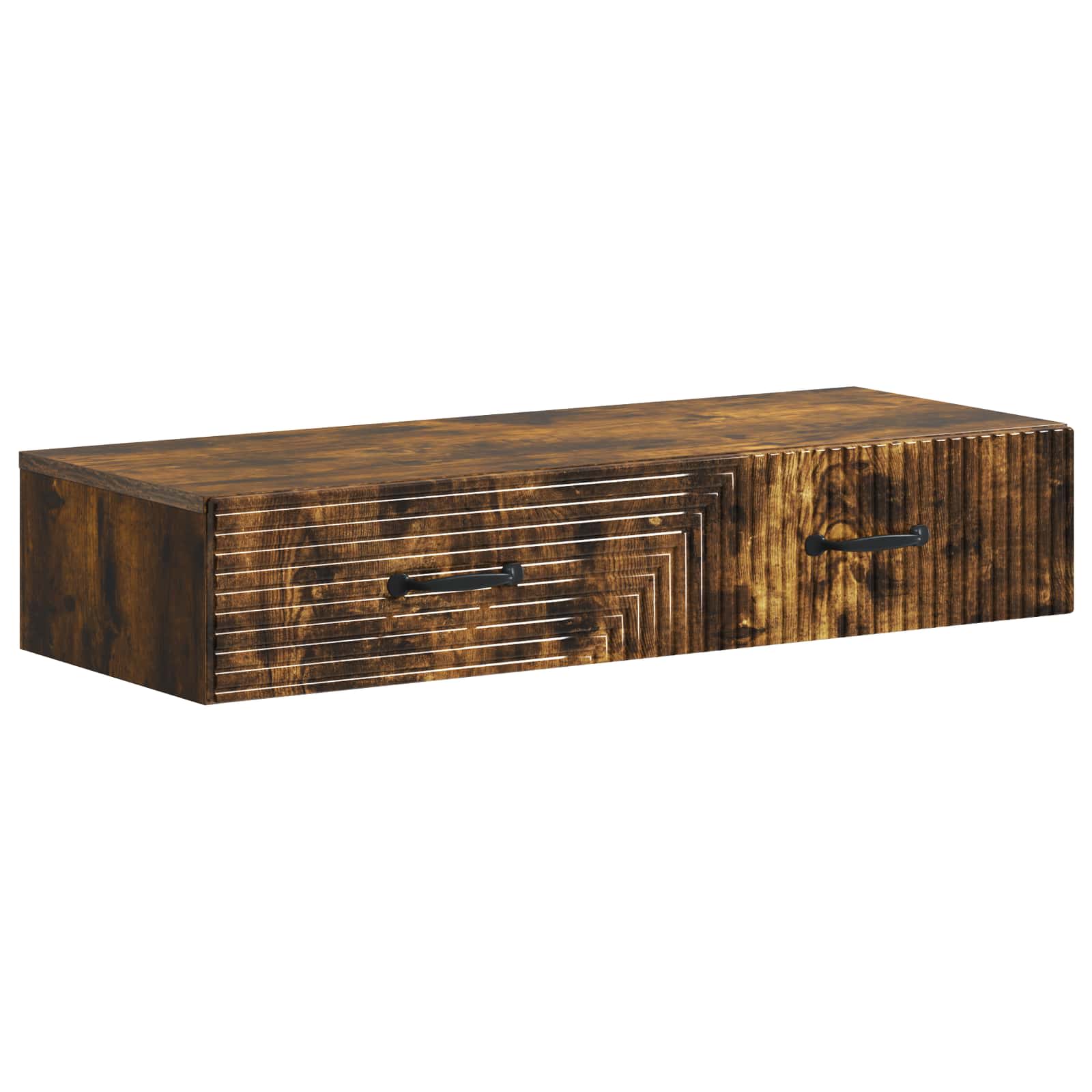 Stolna montirana na zid Dimljeni hrast 87,5 x 34,5 x 17 cm