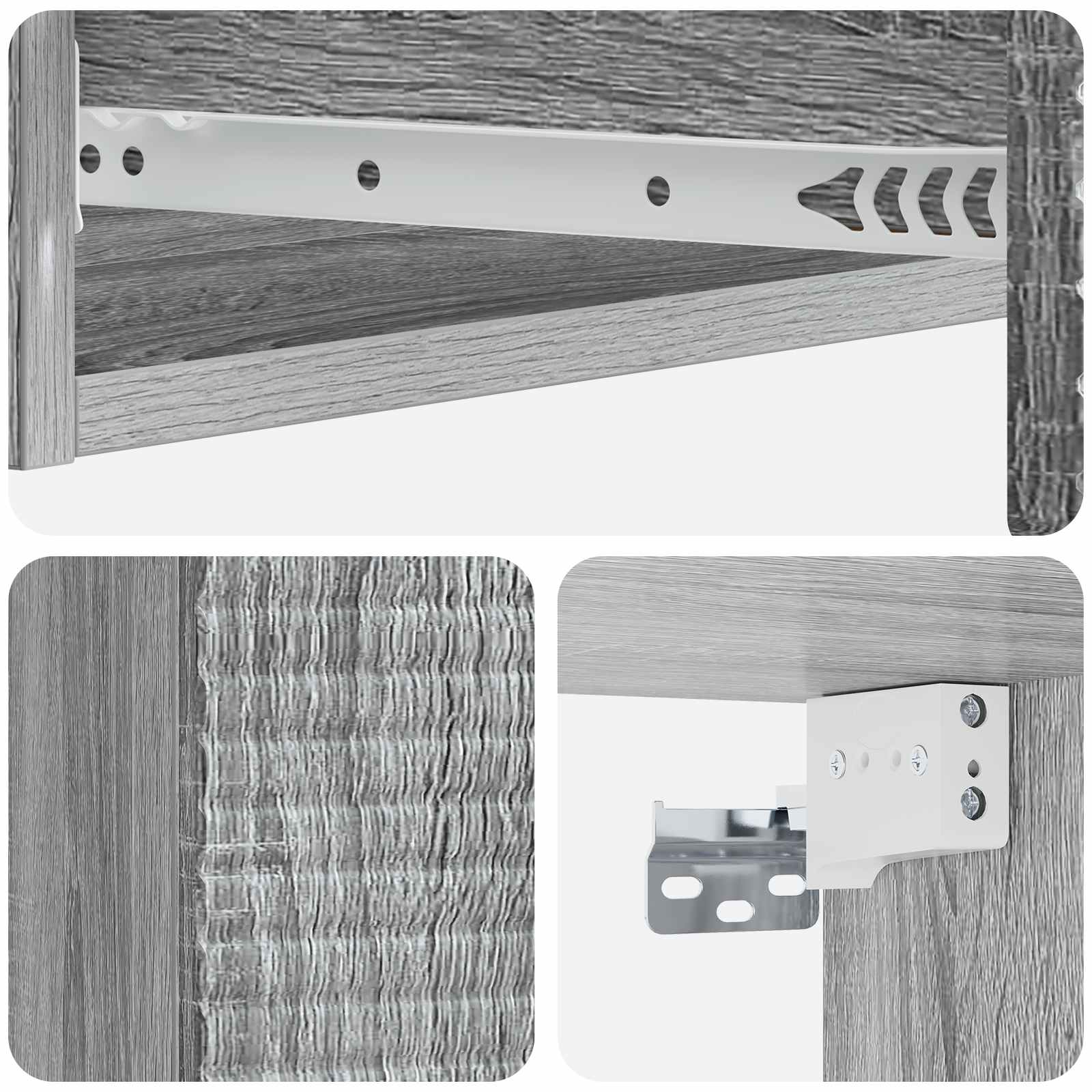 Stolna montirana na zid Siva sonoma 87,5 x 34,5 x 17 cm