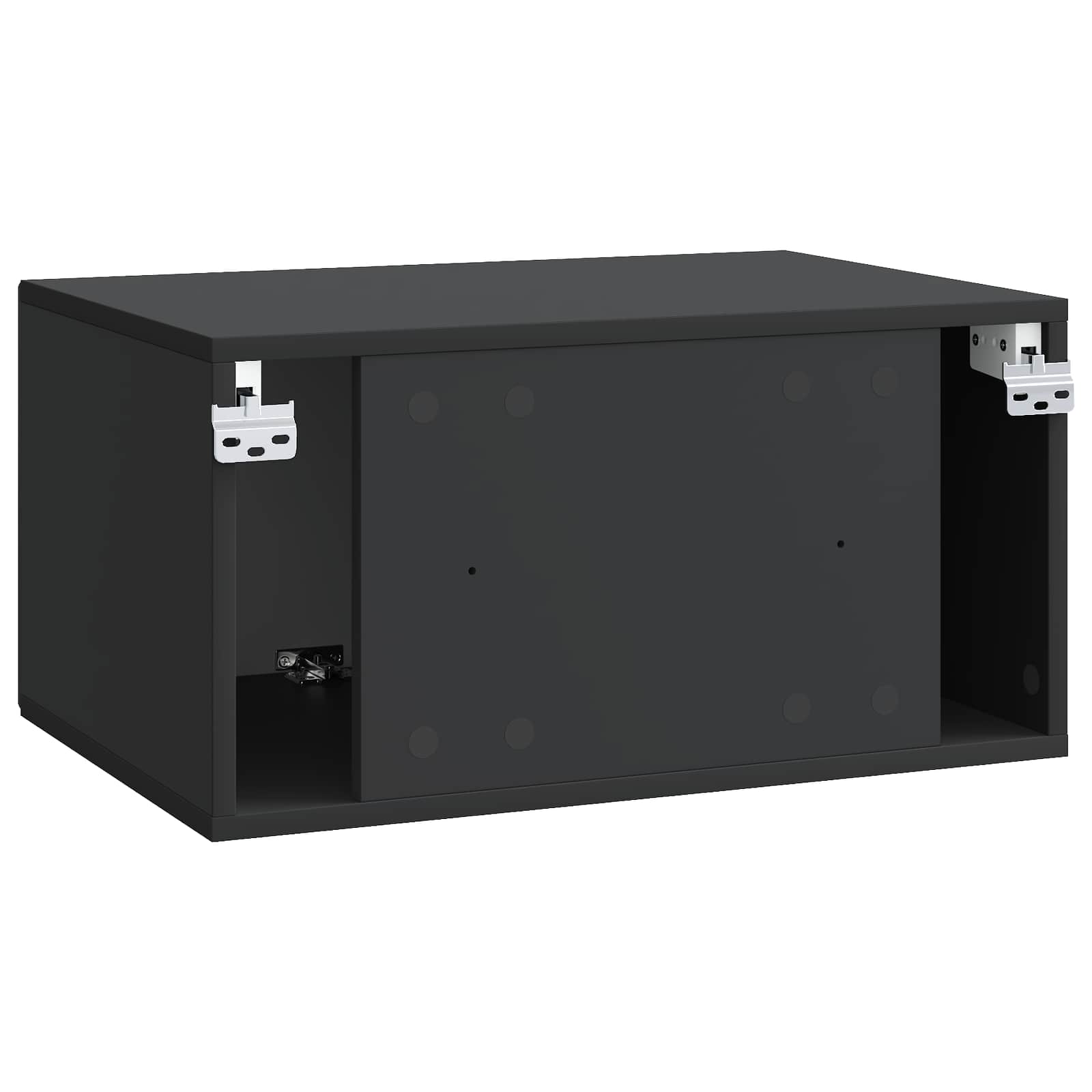 TV ormar za zid Zidne Crna 59,5 x 41 x 30 cm Konstruirano drvo