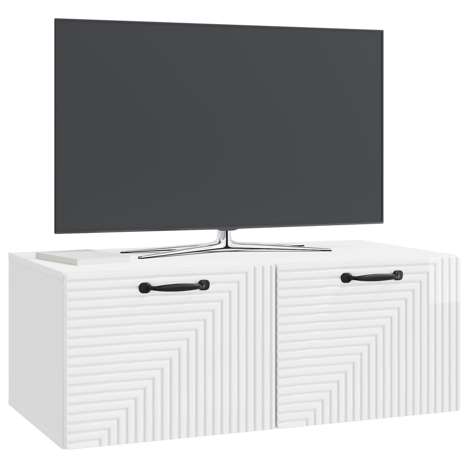 TV ormar za zid Zidne Bijela visokog sjaja 78,5 x 41 x 30 cm