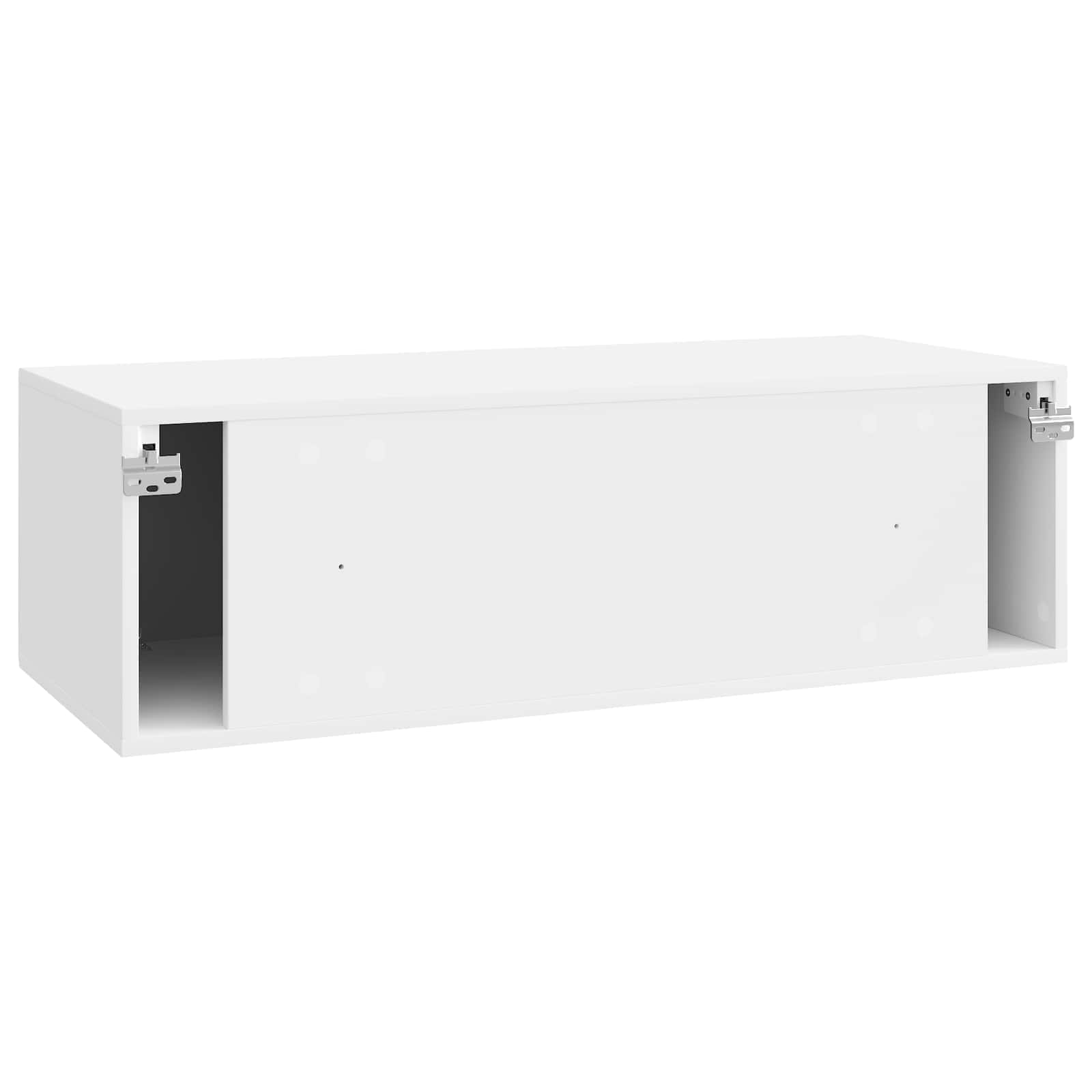 TV ormar za zid Zidne Bijela visokog sjaja 98 x 41 x 30 cm