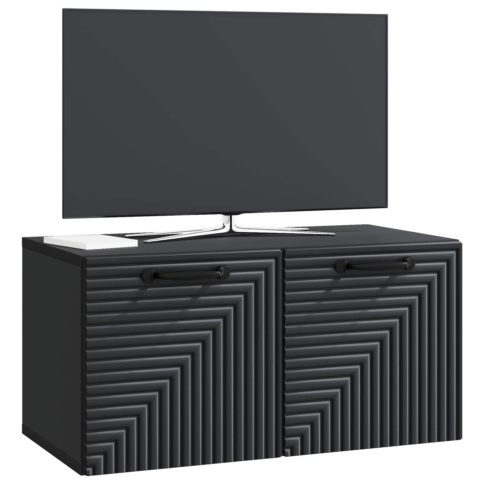 TV ormar za zid Zidne Crna 59,5 x 31 x 30 cm Konstruirano drvo