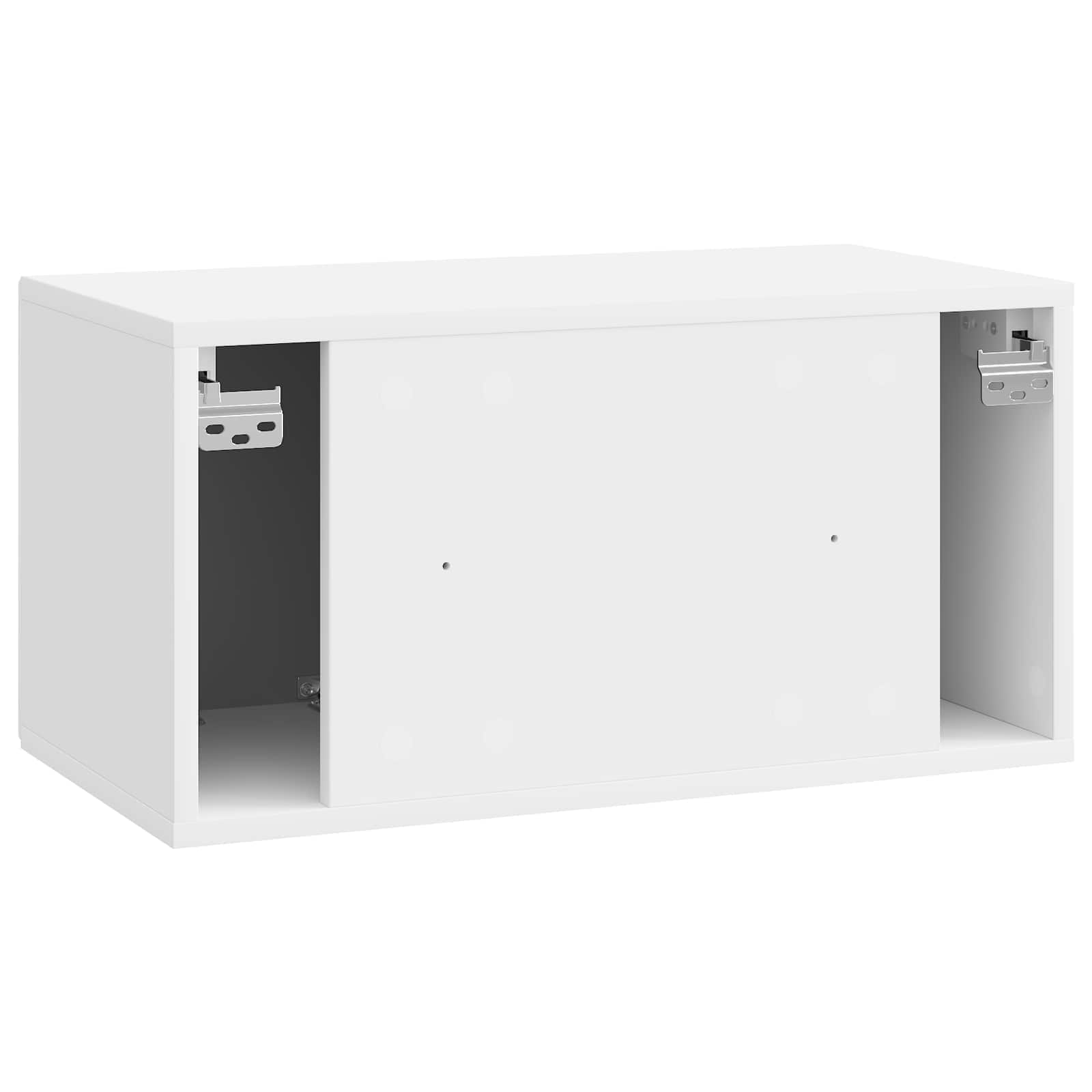 TV ormar za zid Zidne Bijela visokog sjaja 59,5 x 31 x 30 cm