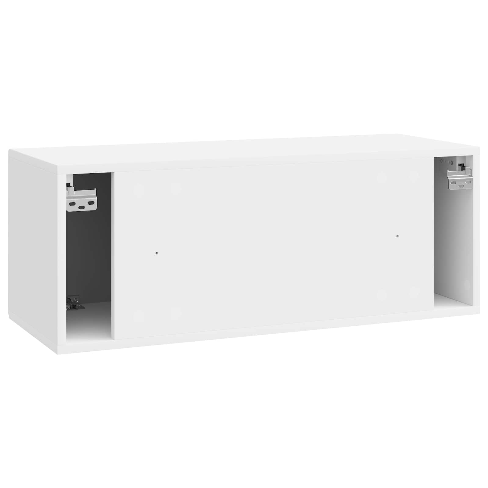 TV ormar za zid Zidne Bijela visokog sjaja 78,5 x 31 x 30 cm
