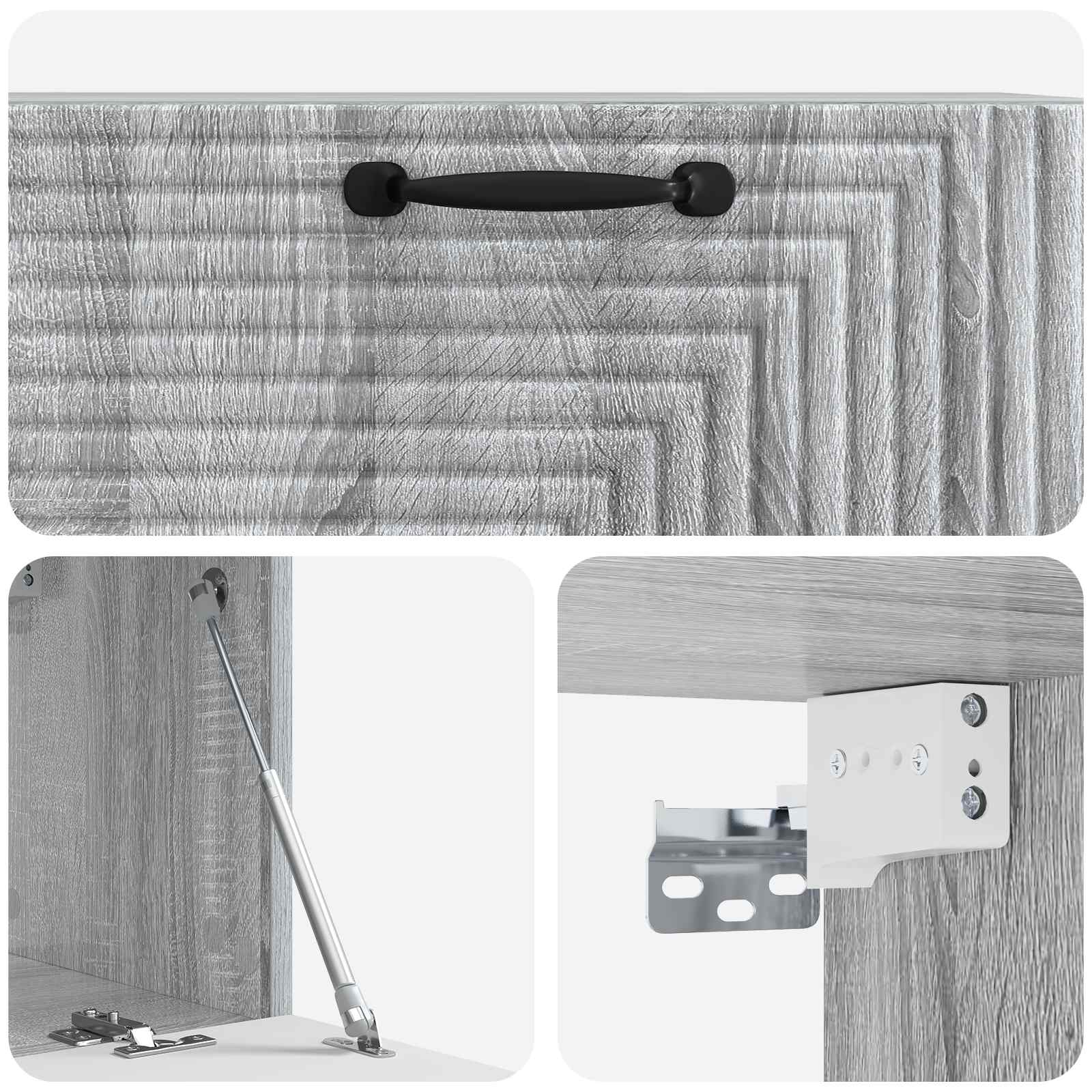 TV ormar za zid Siva sonoma 78,5 x 31 x 30 cm Konstruirano drvo