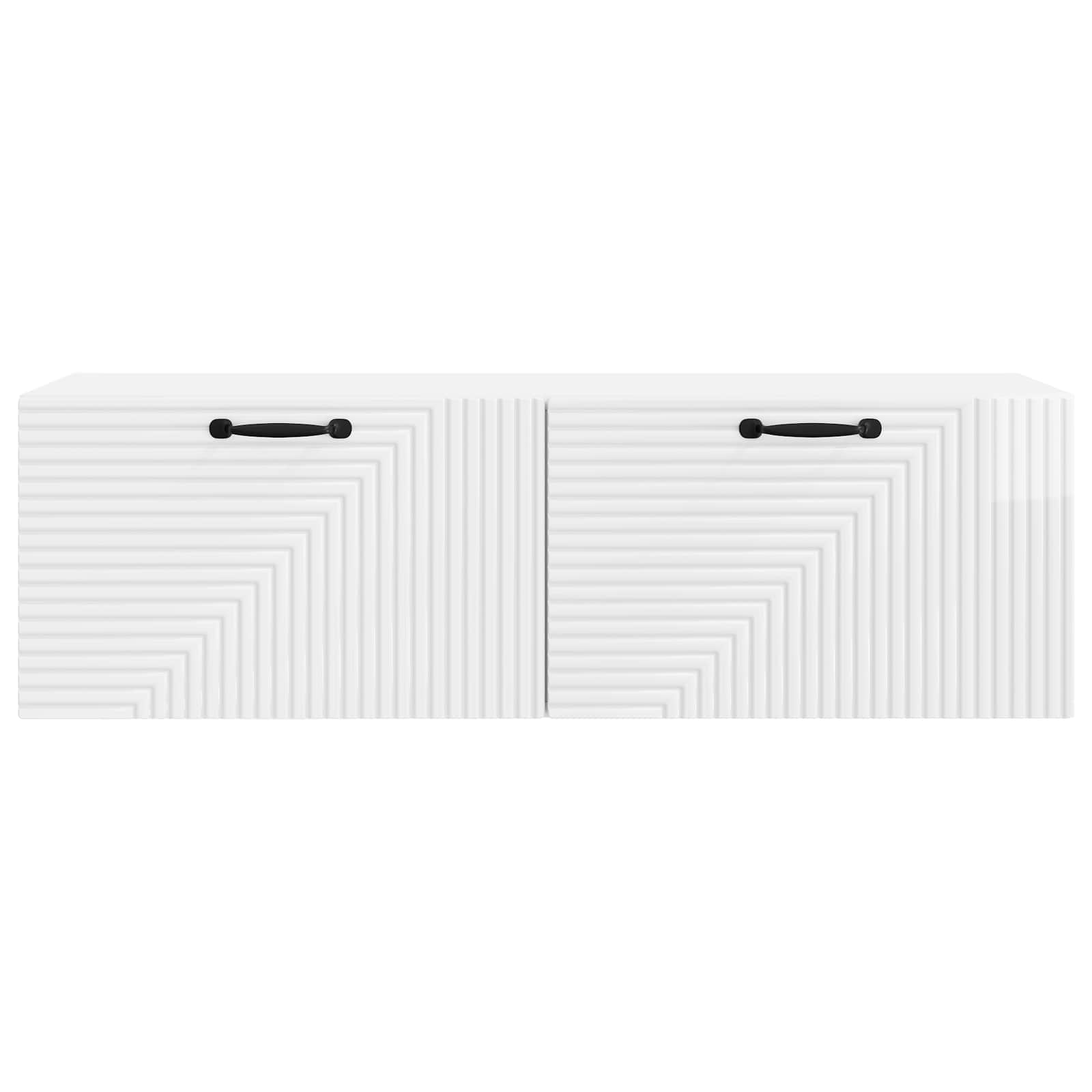 TV ormar za zid Zidne Bijela visokog sjaja 98 x 31 x 30 cm