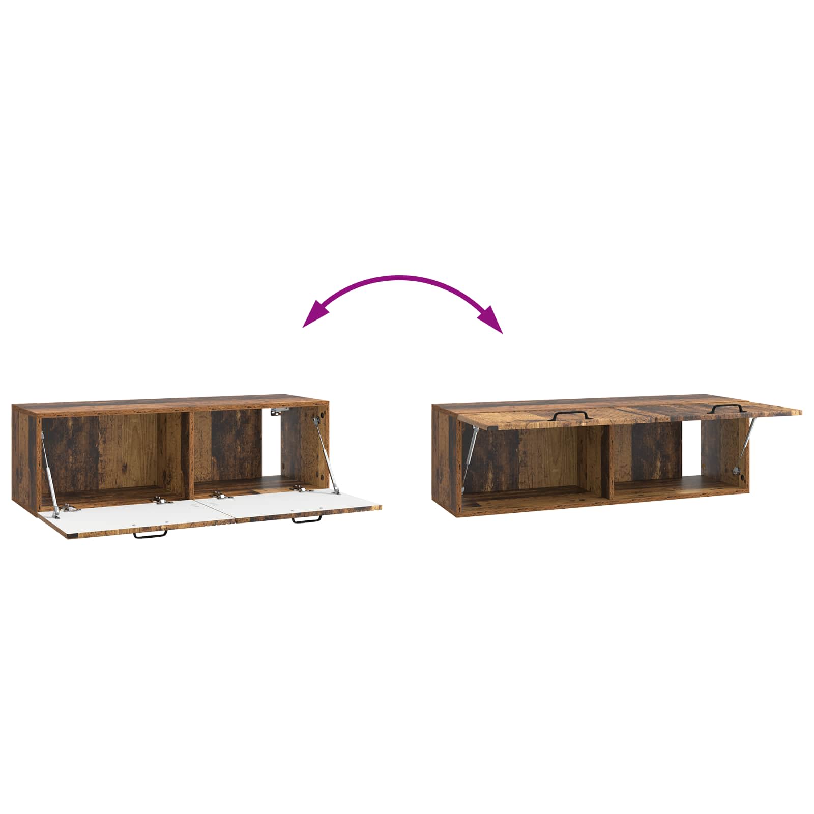 TV ormar za zid Staro drvo 98 x 31 x 30 cm Konstruirano drvo