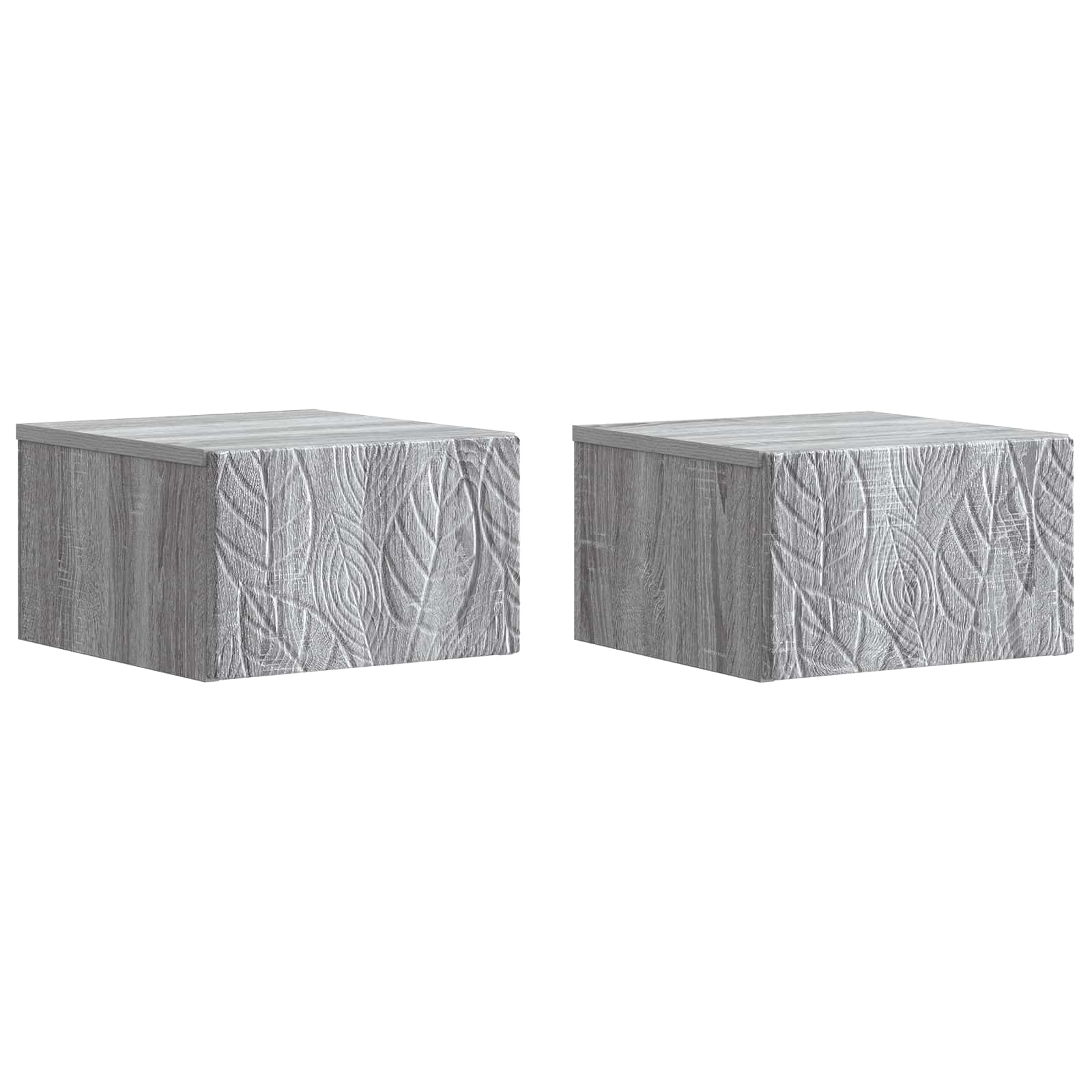 Stolna montirana na zid 2 pcs Siva Sonoma 34,5 x 33 x 20 cm