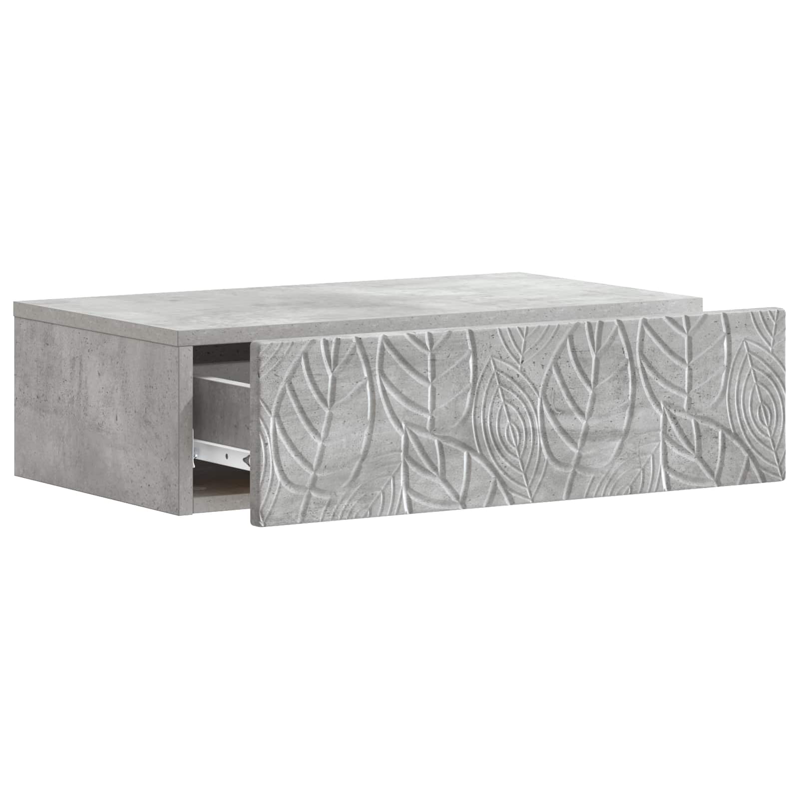 Stolna montirana na zid Betonska siva 59 x 34,5 x 17 cm