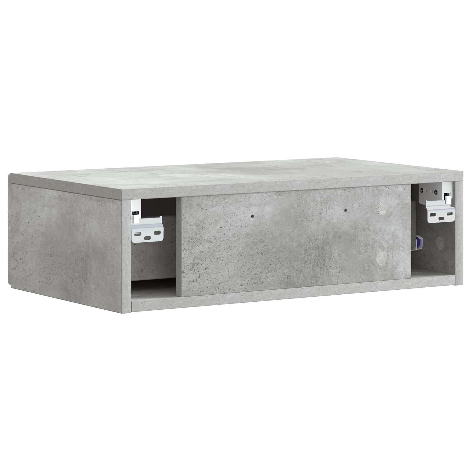 Stolna montirana na zid Betonska siva 87,5 x 34,5 x 17 cm