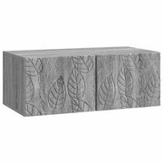 TV ormar za zid 98 x 31 cm Siva Sonoma Konstruirano drvo Zidne