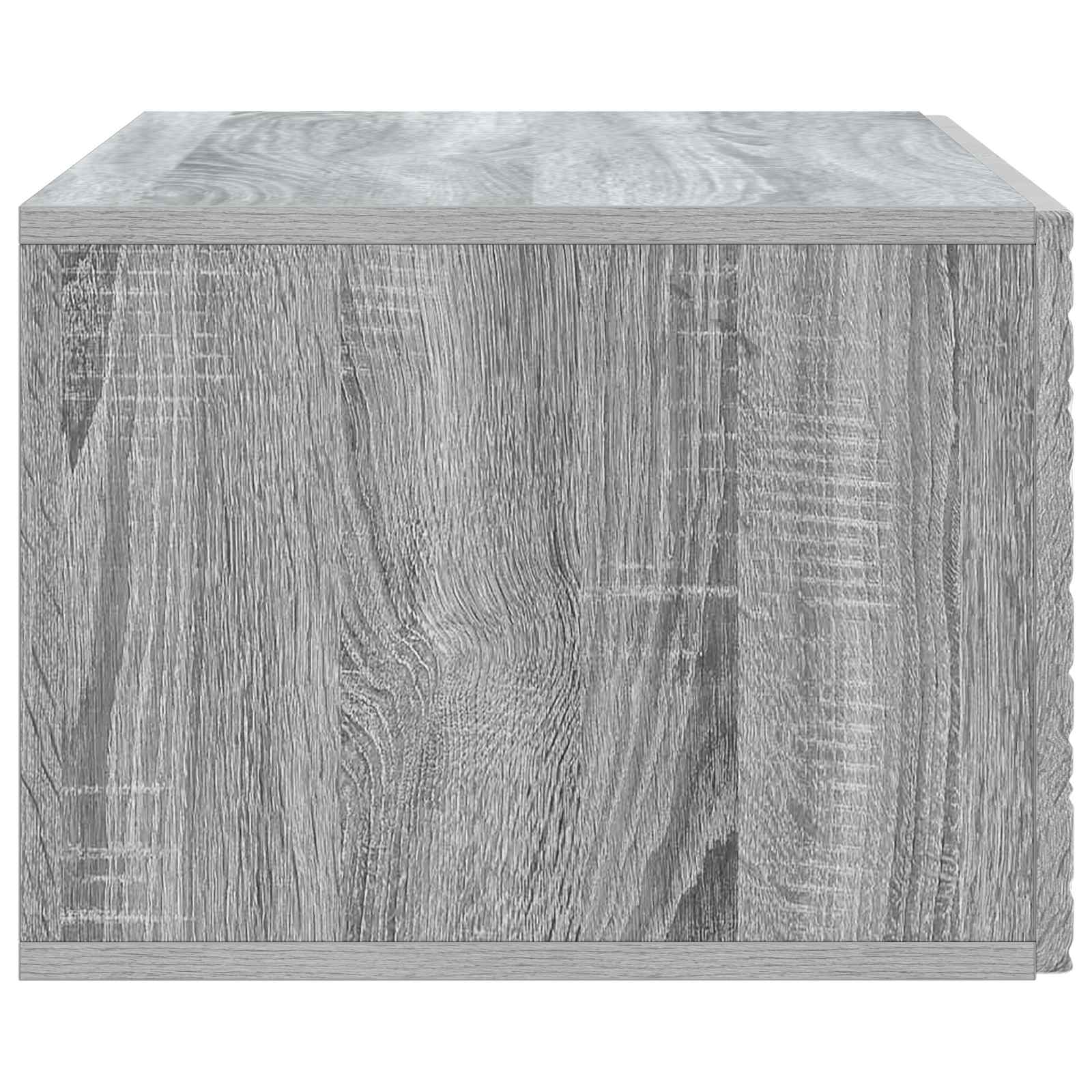 TV ormar za zid 98 x 31 cm Siva Sonoma Konstruirano drvo Zidne