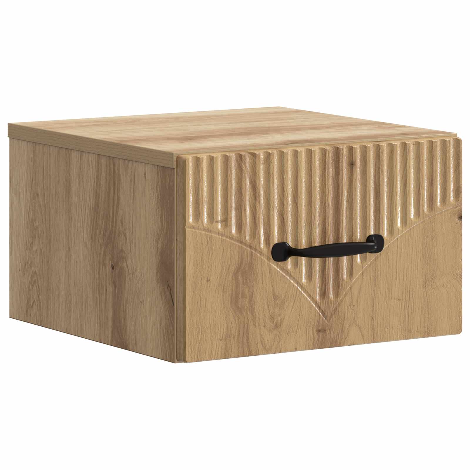 Noćni ormarić za montažu na zid s ladicama 2 pcs Hrast artisan