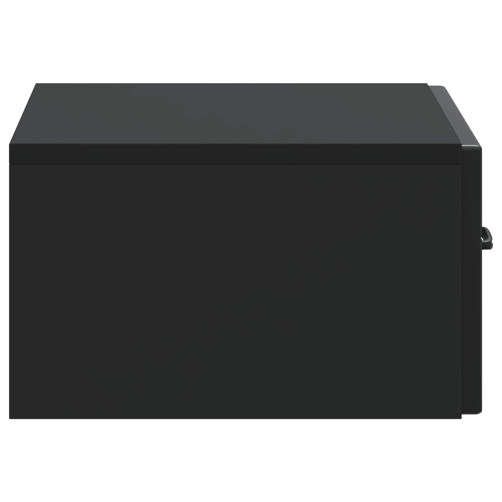 Noćni ormarić za montažu na zid 2 pcs Crna 49 x 34,5 x 20 cm