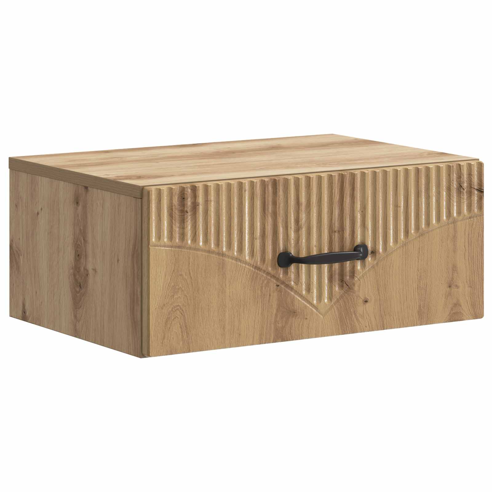 Noćni ormarić za montažu na zid s ladicama 2 pcs Hrast artisan