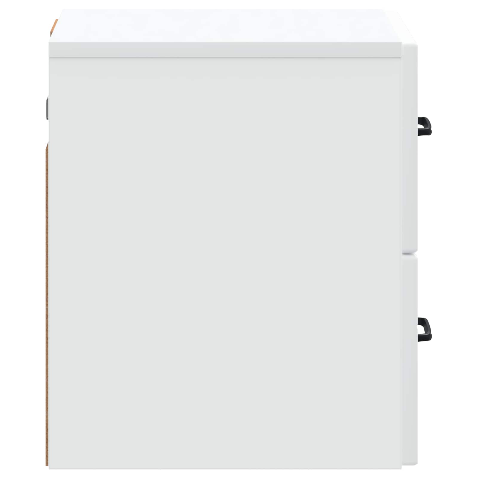 Noćni ormarić za montažu na zid 2 pcs Bijela 34,5 x 33 x 40 cm