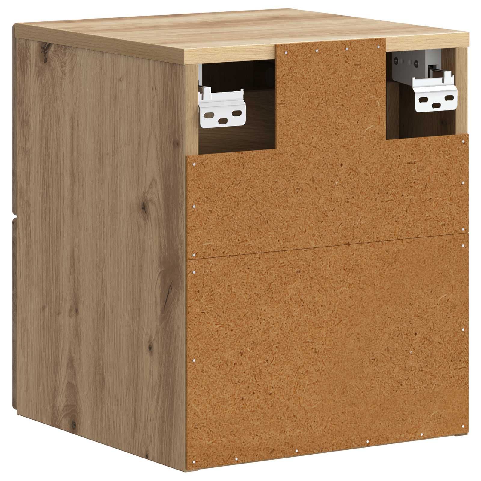 Noćni ormarić za montažu na zid s ladicama 2 pcs Hrast artisan