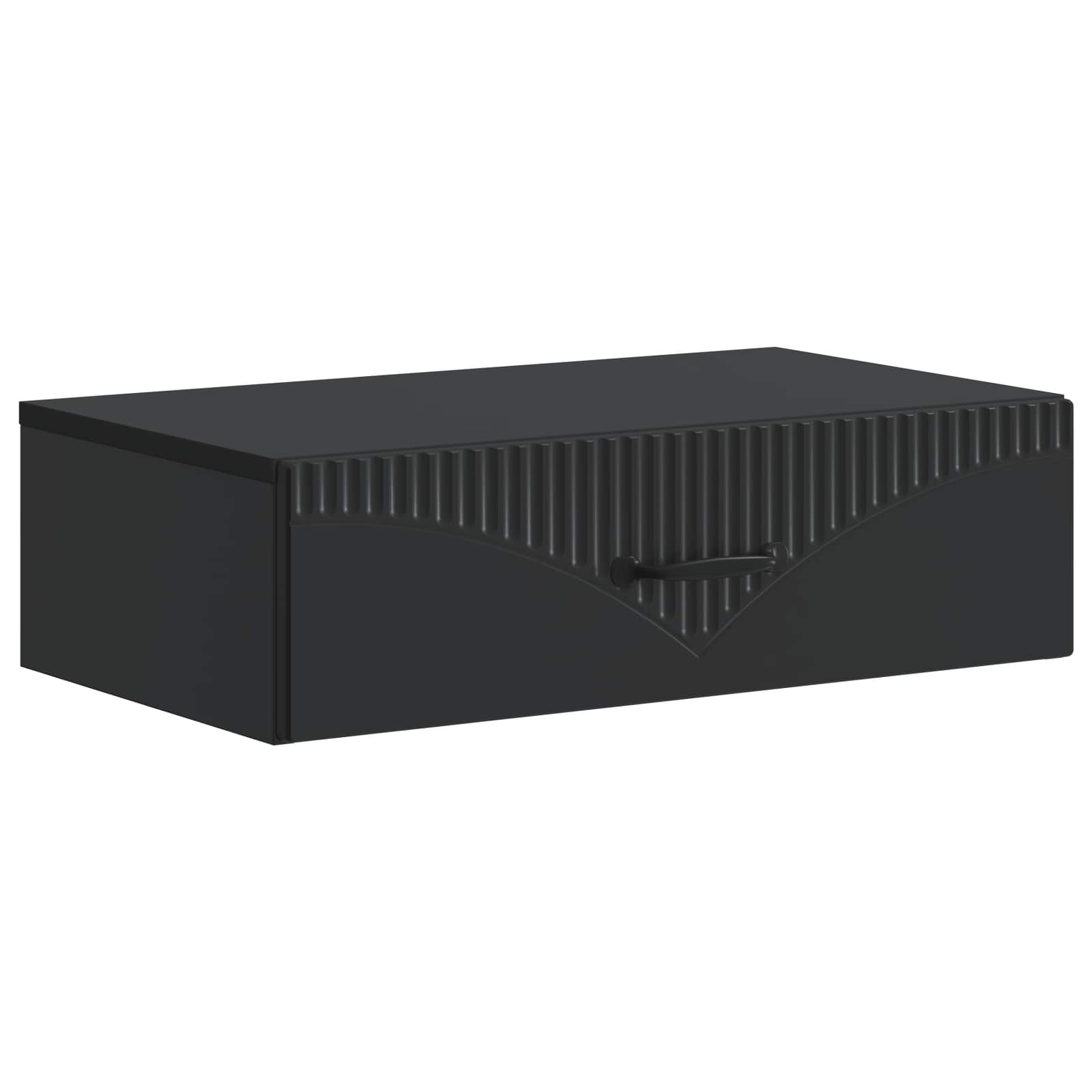Stolna montirana na zid Crna 59 x 34,5 x 17 cm