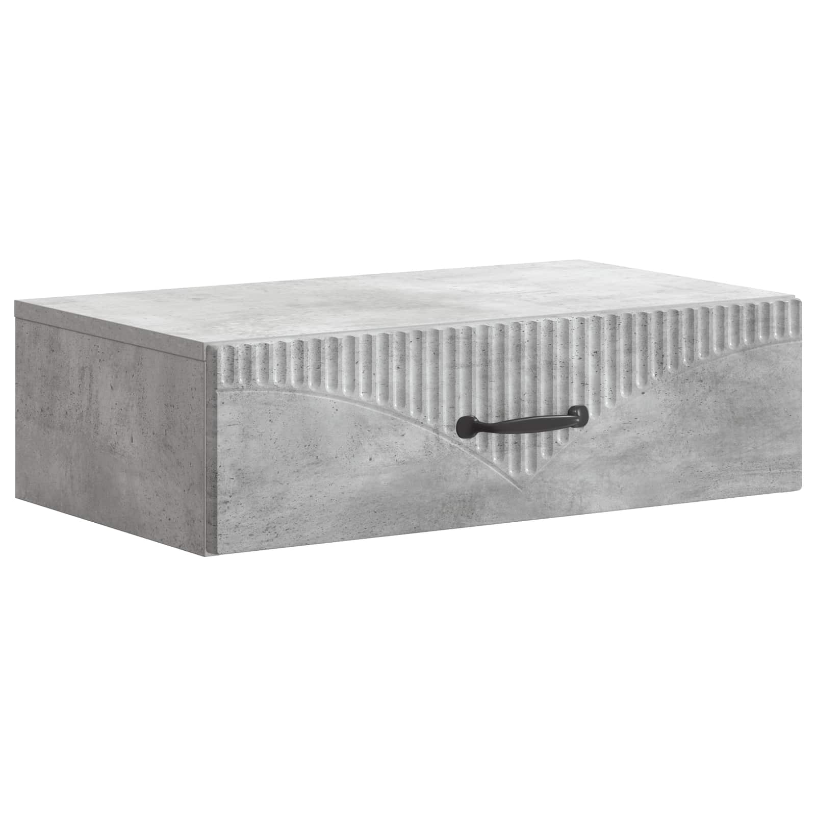 Stolna montirana na zid Betonska siva 59 x 34,5 x 17 cm