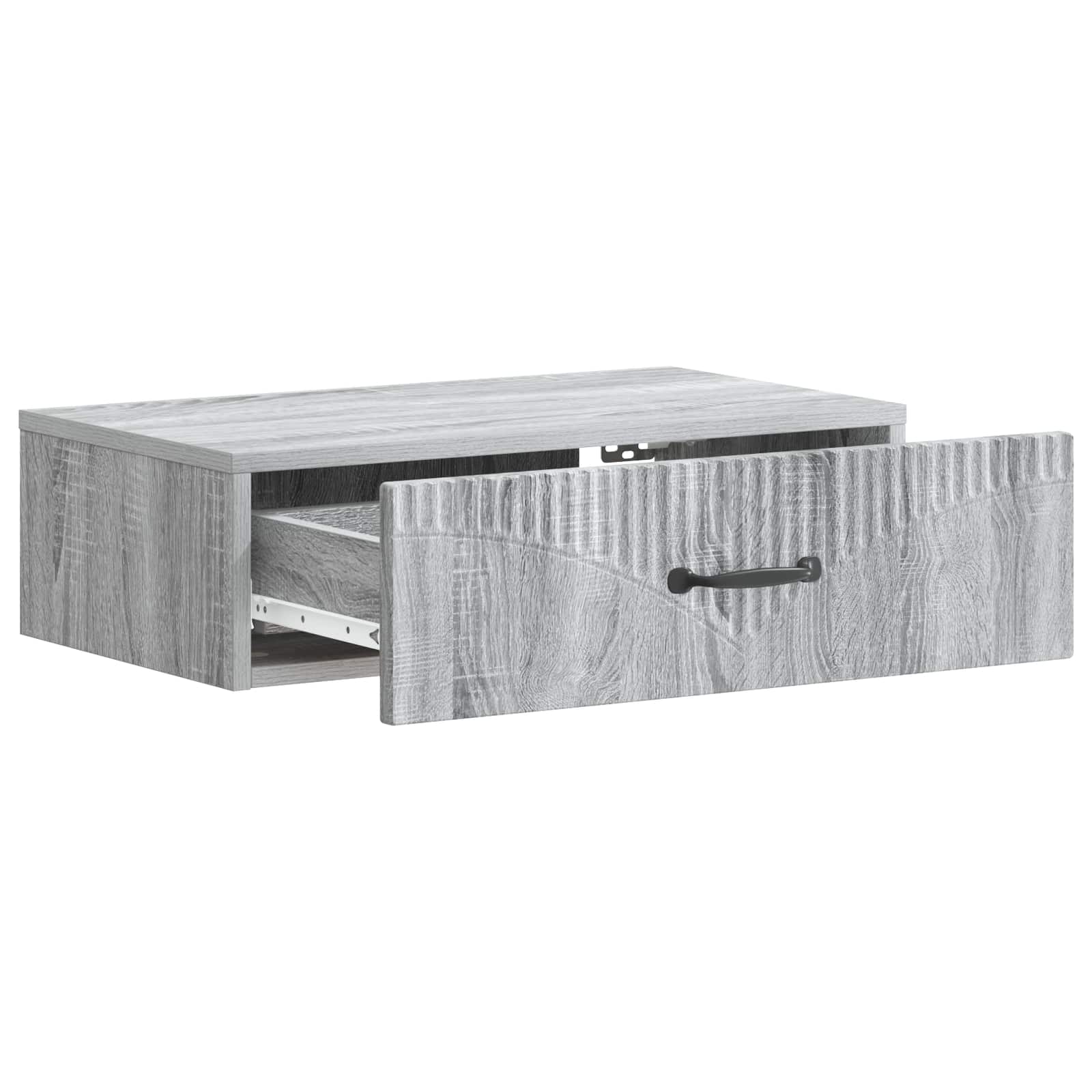 Stolna montirana na zid Siva sonoma 59 x 34,5 x 17 cm