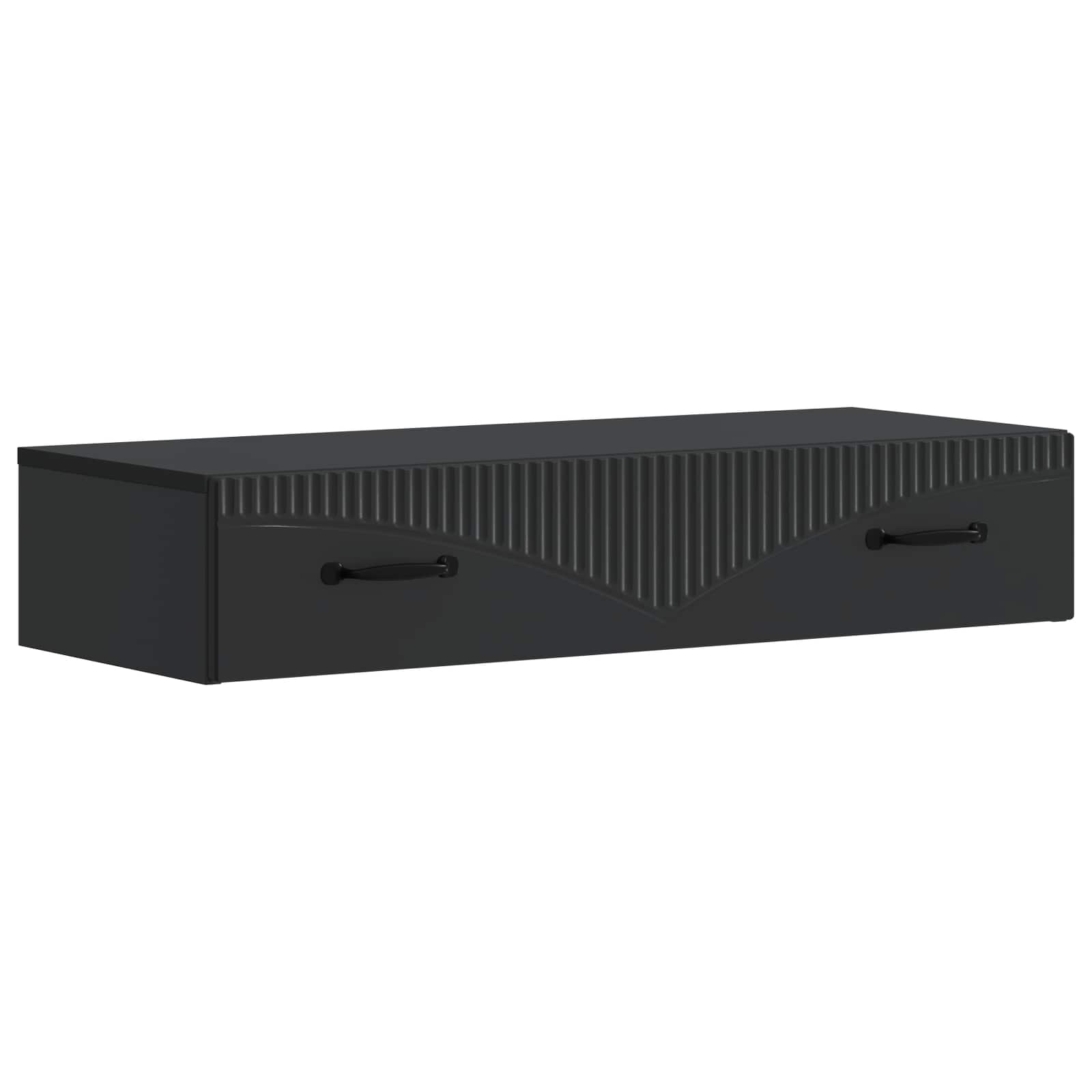Stolna montirana na zid Crna 87,5 x 34,5 x 17 cm