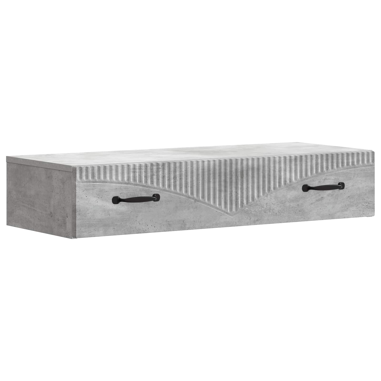 Stolna montirana na zid Betonska siva 87,5 x 34,5 x 17 cm