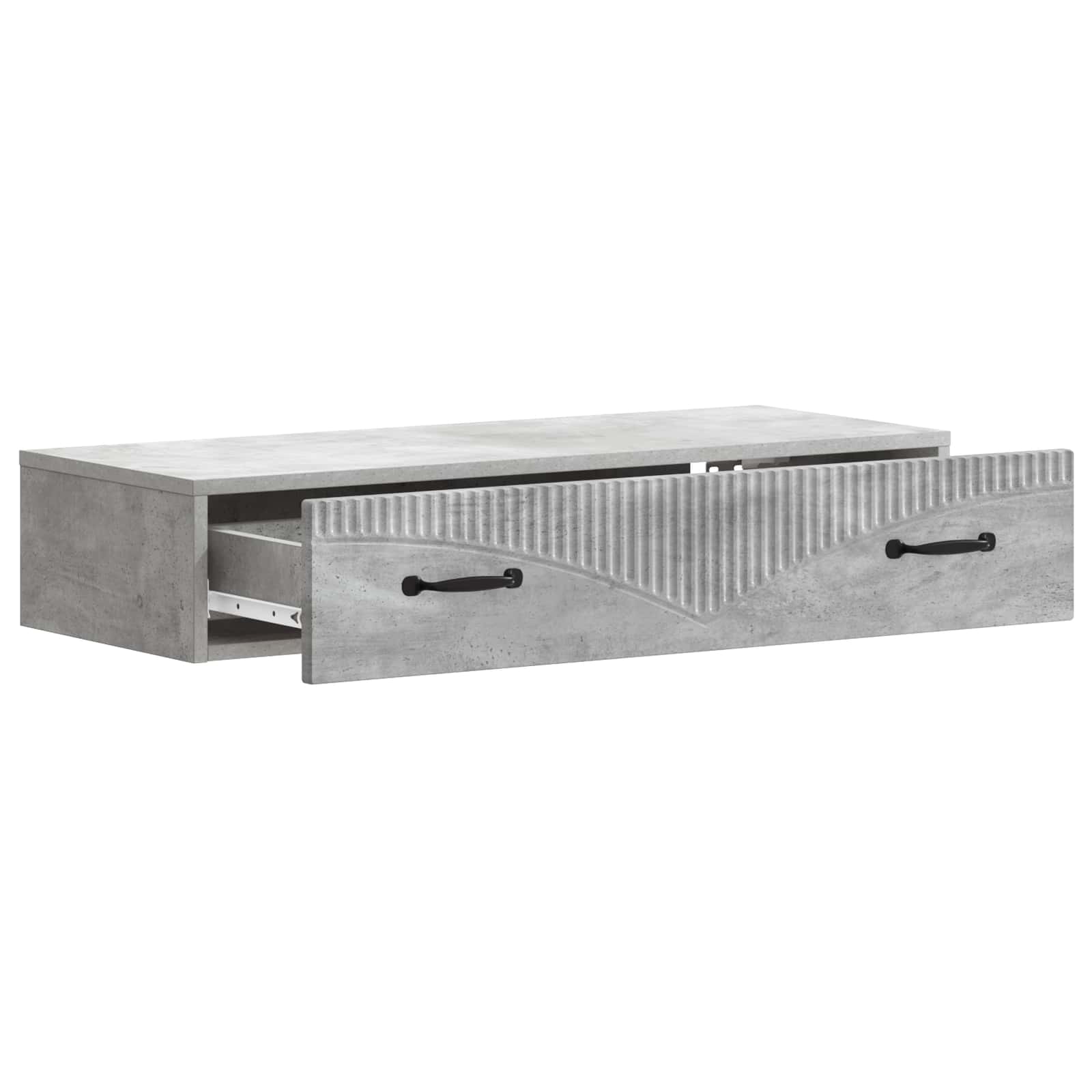 Stolna montirana na zid Betonska siva 87,5 x 34,5 x 17 cm