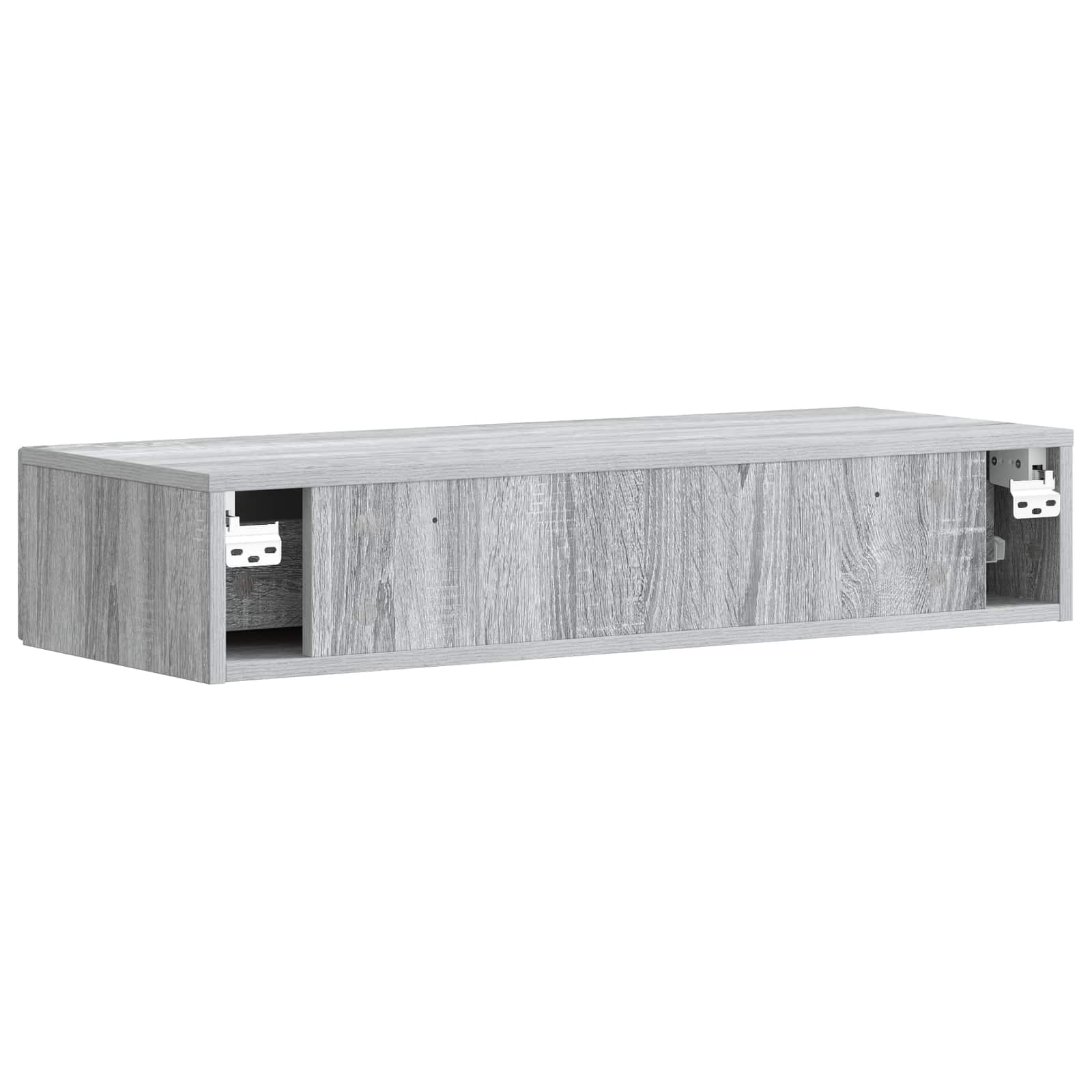 Stolna montirana na zid Siva sonoma 87,5 x 34,5 x 17 cm