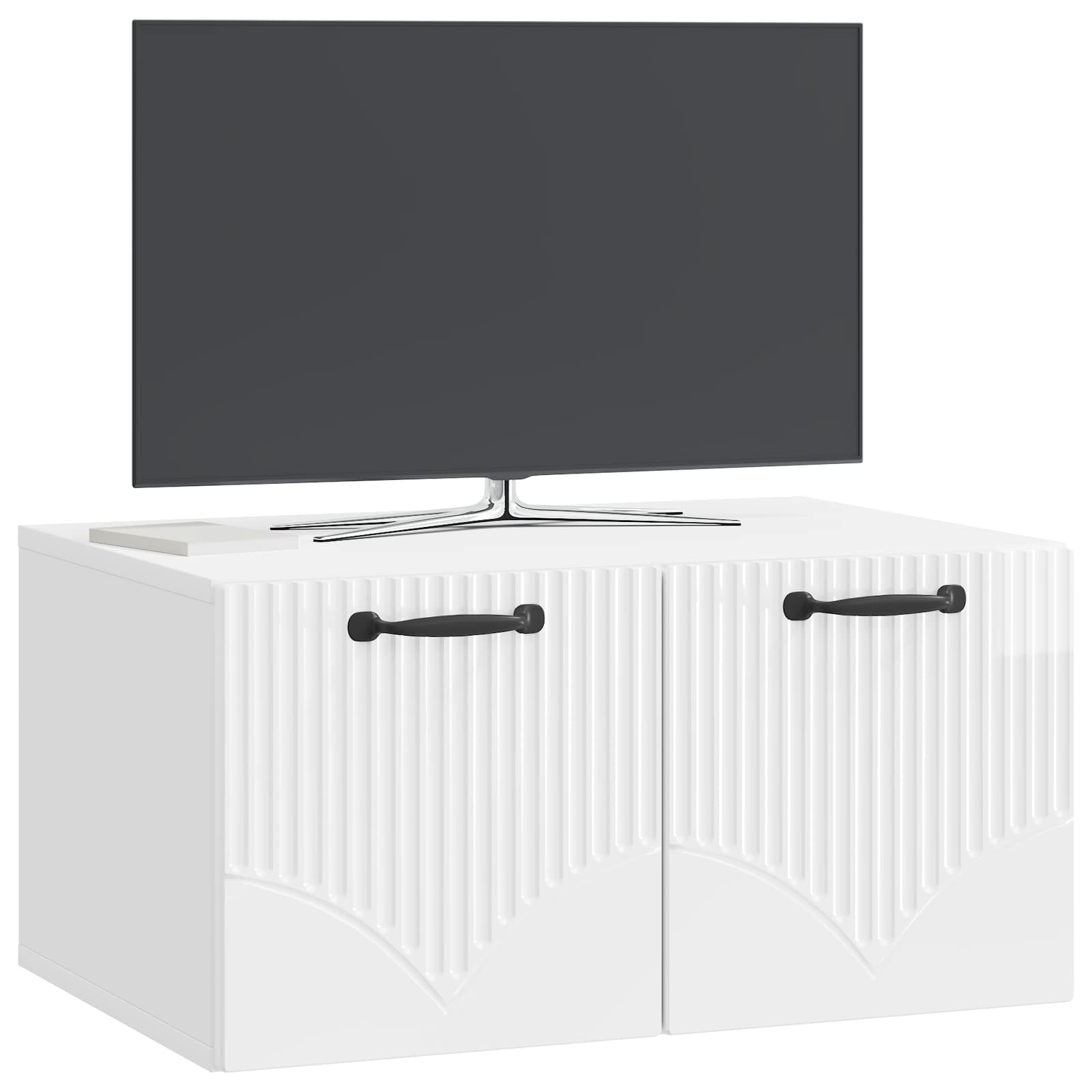 TV ormar za zid Zidne Bijela visokog sjaja 59,5 x 41 x 30 cm