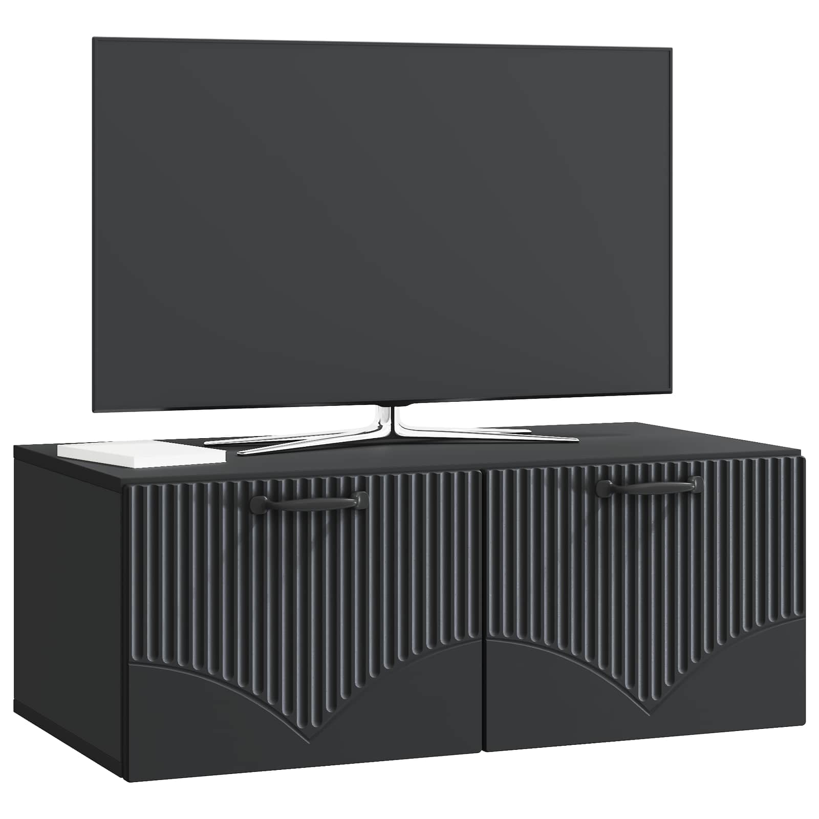 TV ormar za zid Zidne Crna 78,5 x 41 x 30 cm Konstruirano drvo