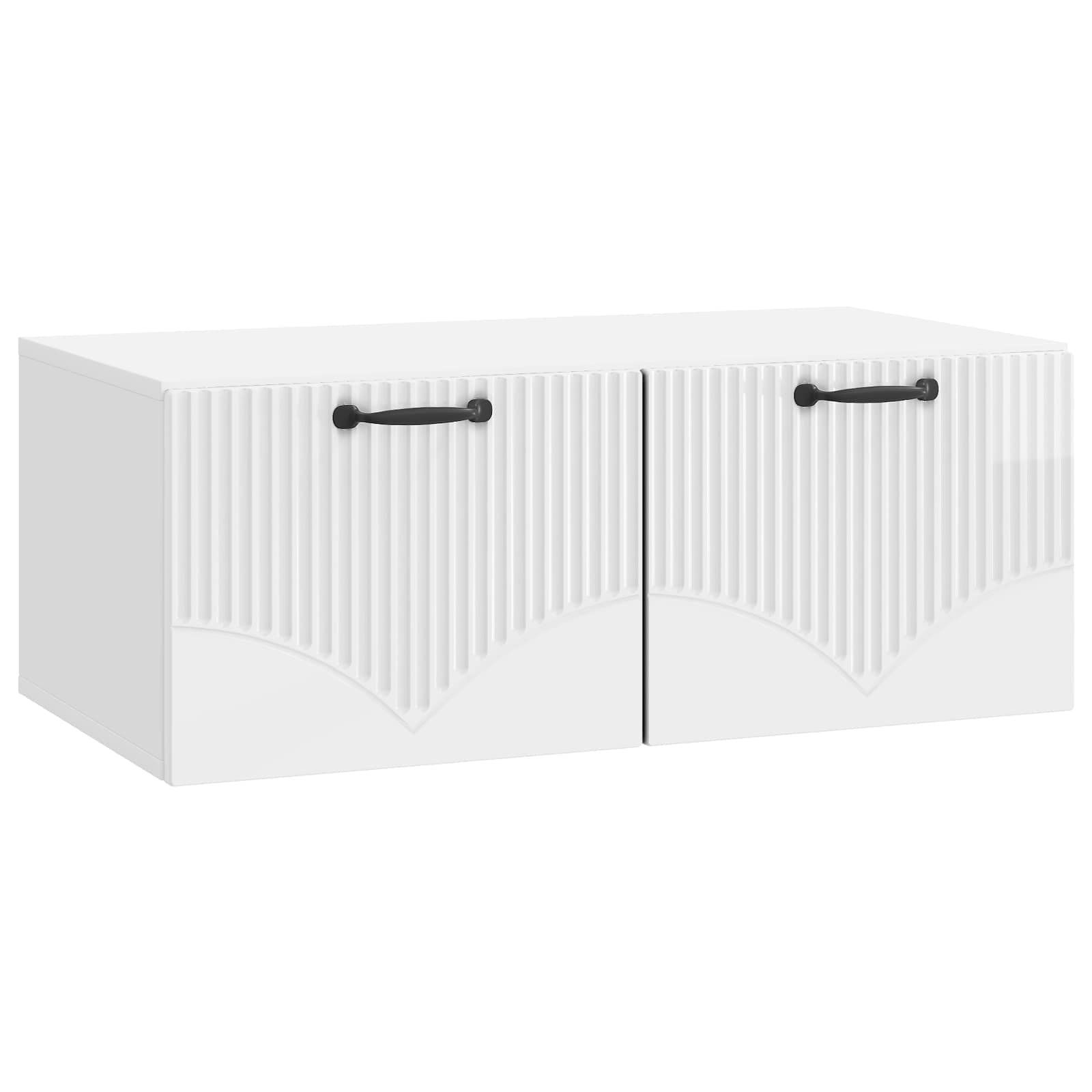 TV ormar za zid Zidne Bijela visokog sjaja 78,5 x 41 x 30 cm