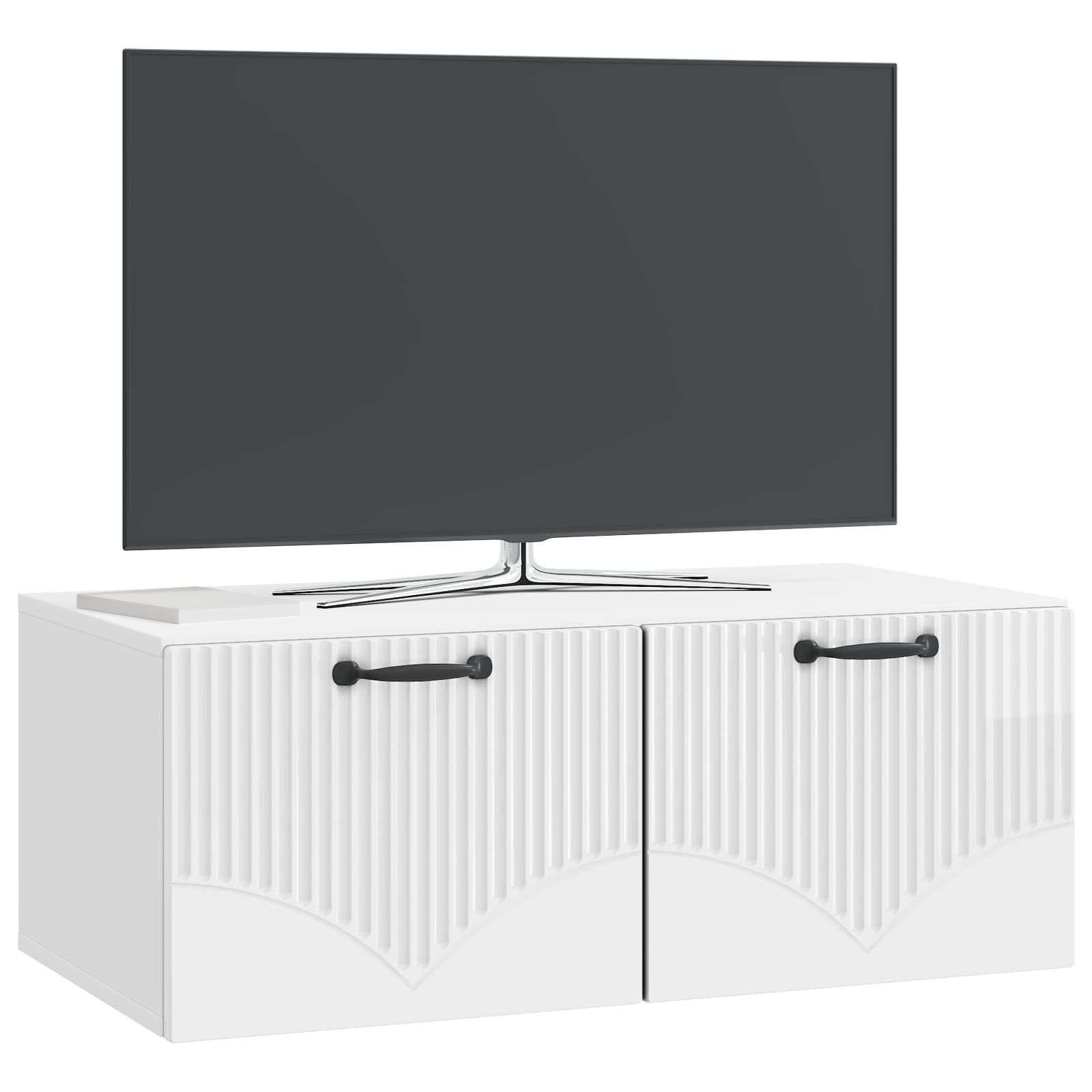 TV ormar za zid Zidne Bijela visokog sjaja 78,5 x 41 x 30 cm