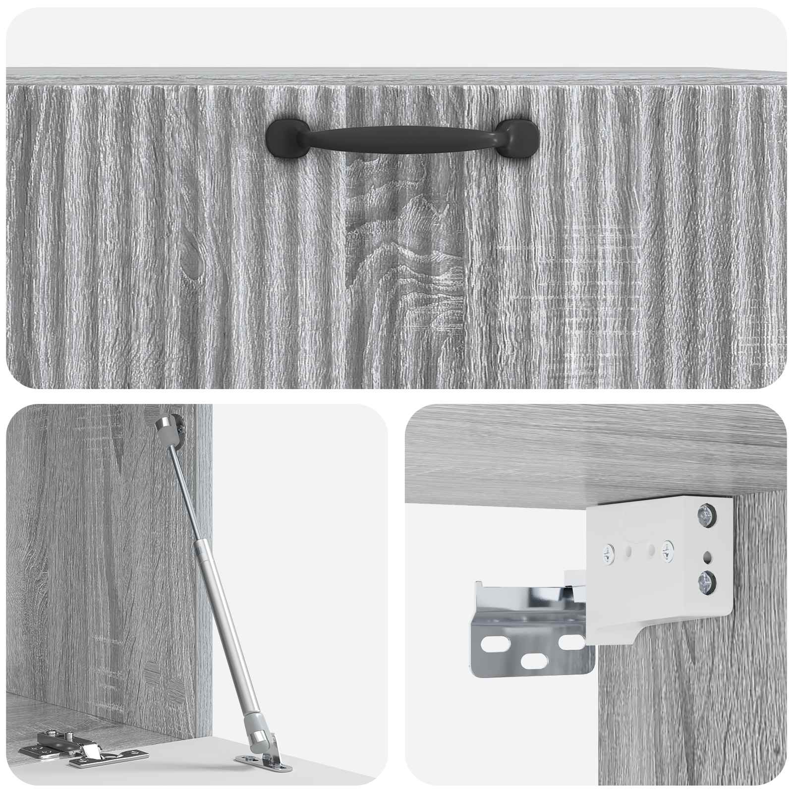 TV ormar za zid Siva sonoma 78,5 x 41 x 30 cm Konstruirano drvo