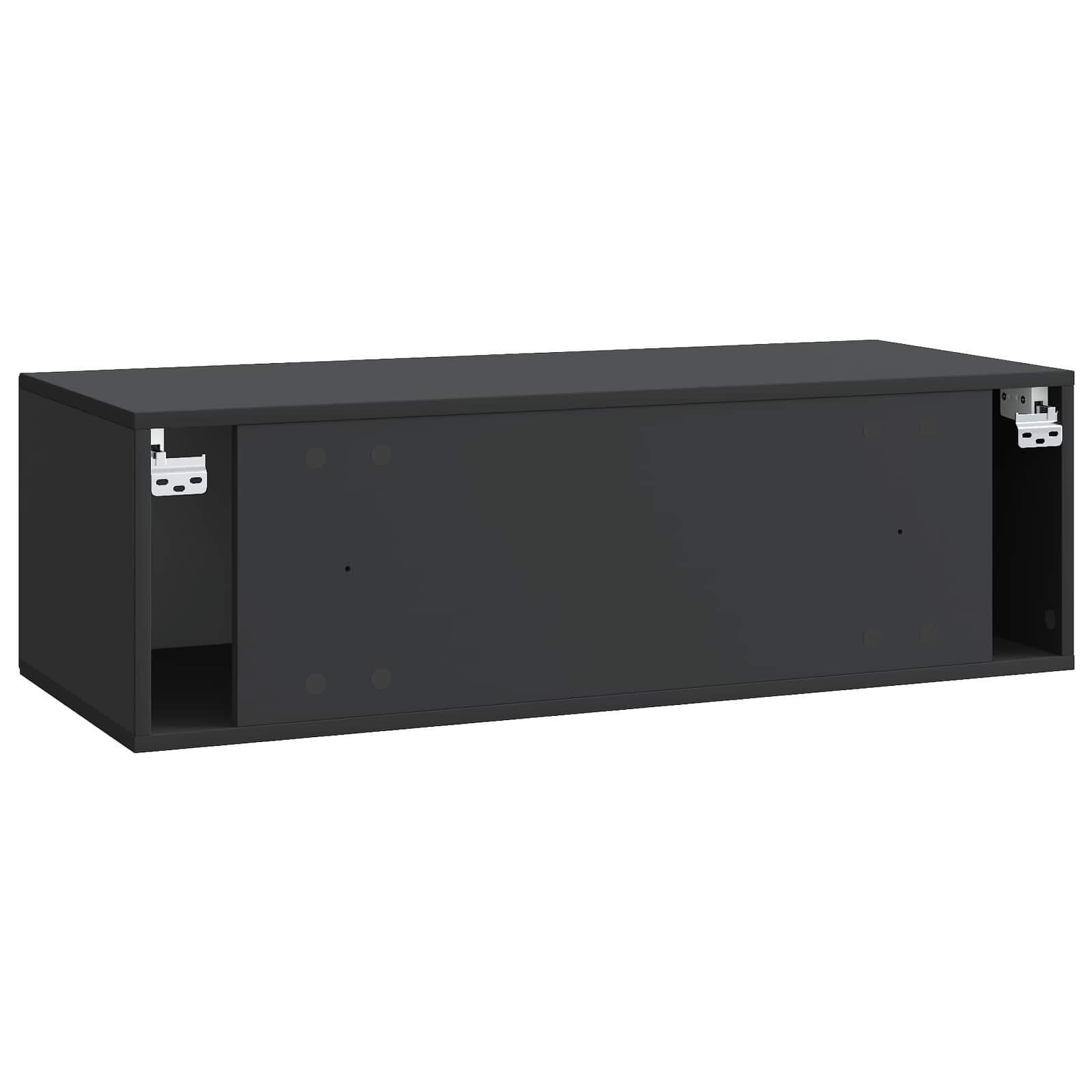 TV ormar za zid Zidne Crna 98 x 41 x 30 cm Konstruirano drvo