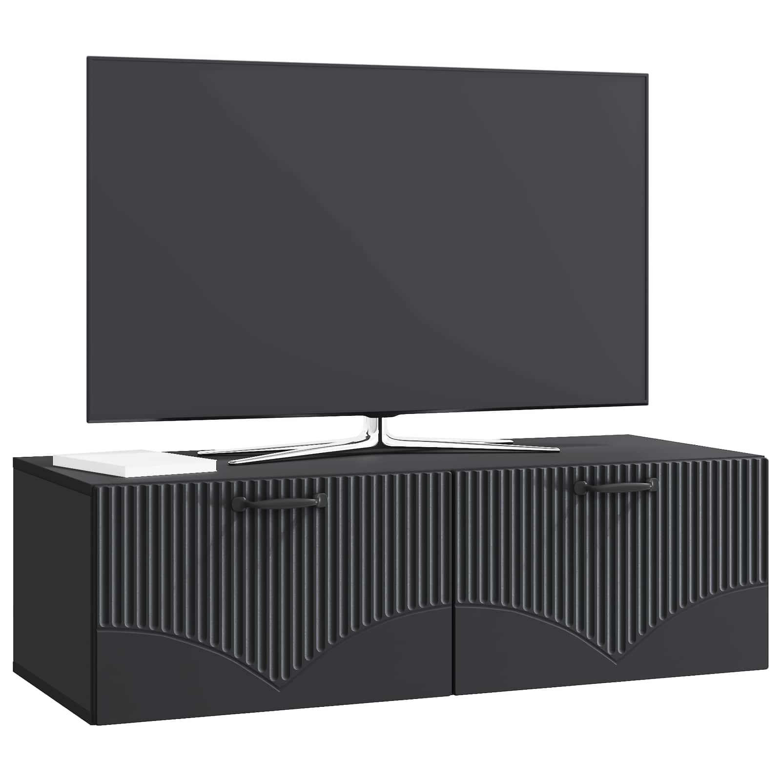 TV ormar za zid Zidne Crna 98 x 41 x 30 cm Konstruirano drvo