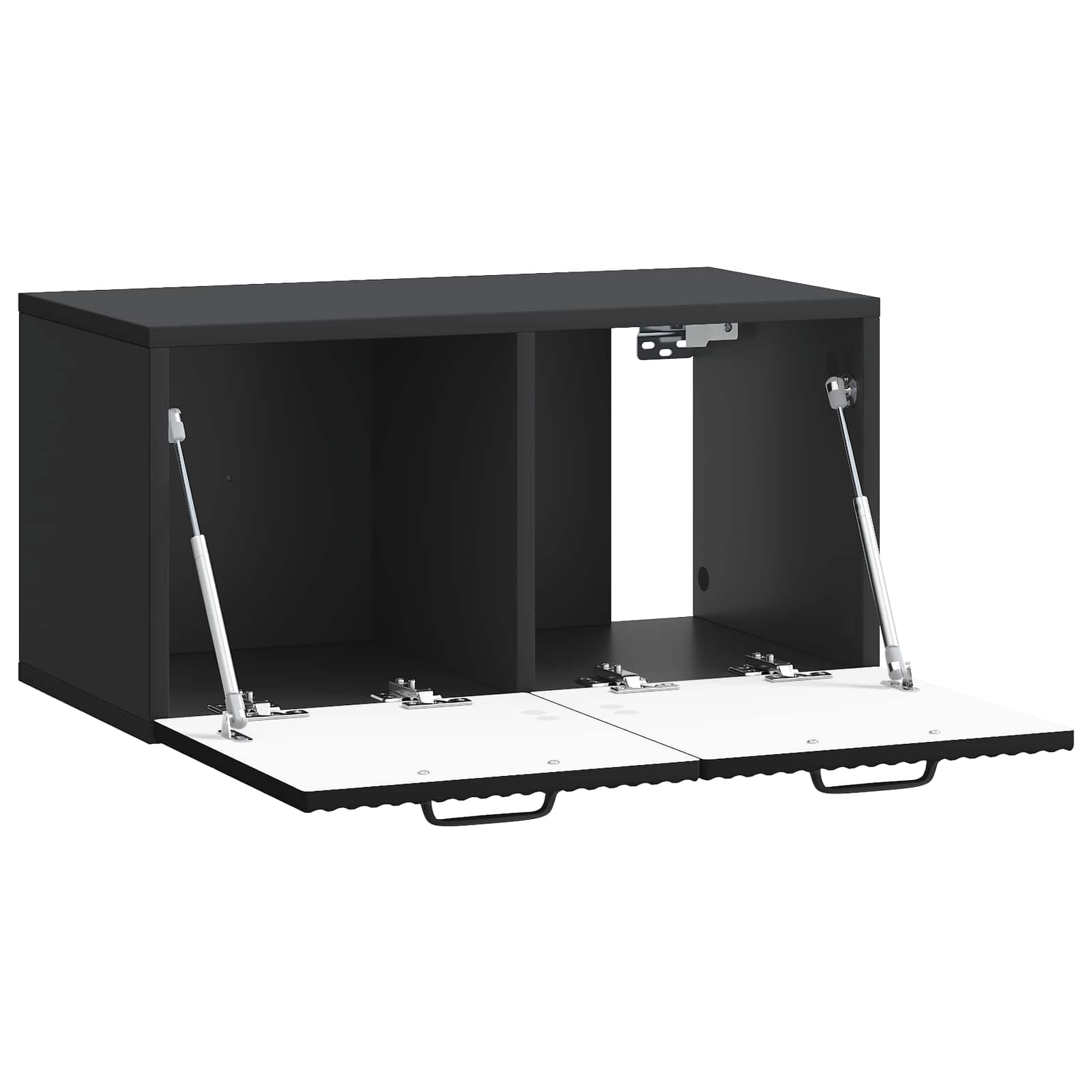 TV ormar za zid Zidne Crna 59,5 x 31 x 30 cm Konstruirano drvo